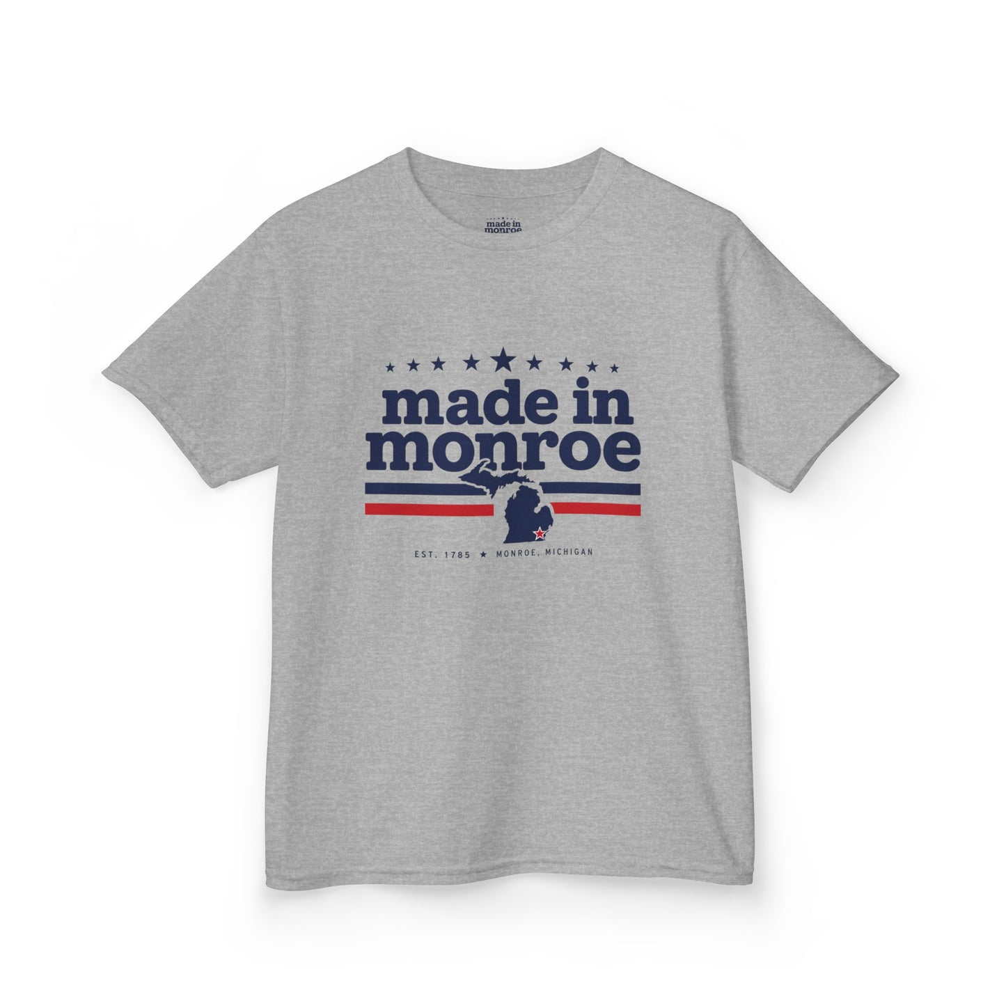 Made in Monroe Vintage Hometown Graphic T-Shirt- YOUTH