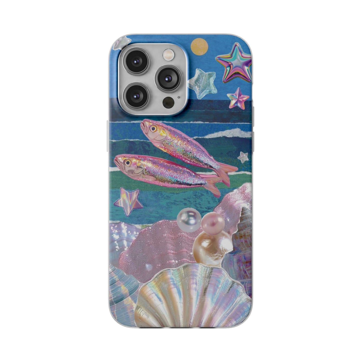 Iridescent Seashell Phone Case | Mermaidcore Ocean Aesthetic Case