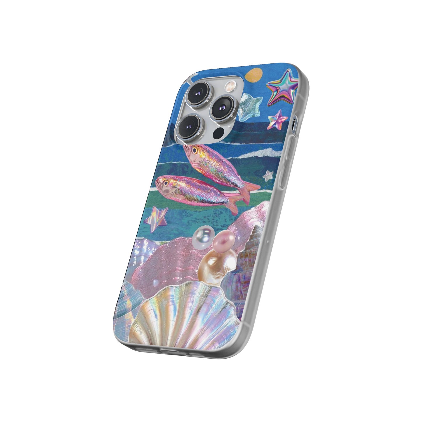 Iridescent Seashell Phone Case | Mermaidcore Ocean Aesthetic Case