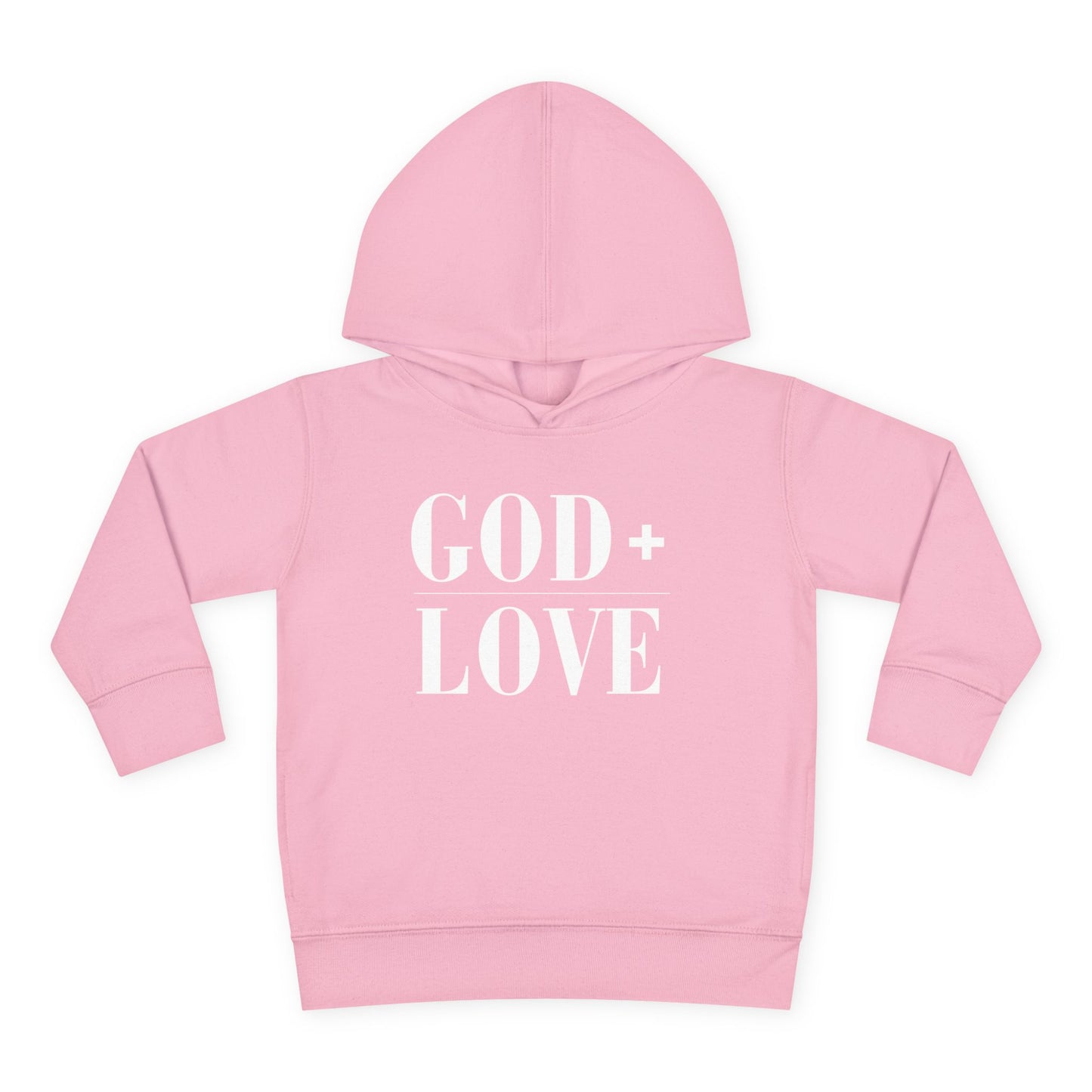 God + Love Statement Hoodie – Toddler