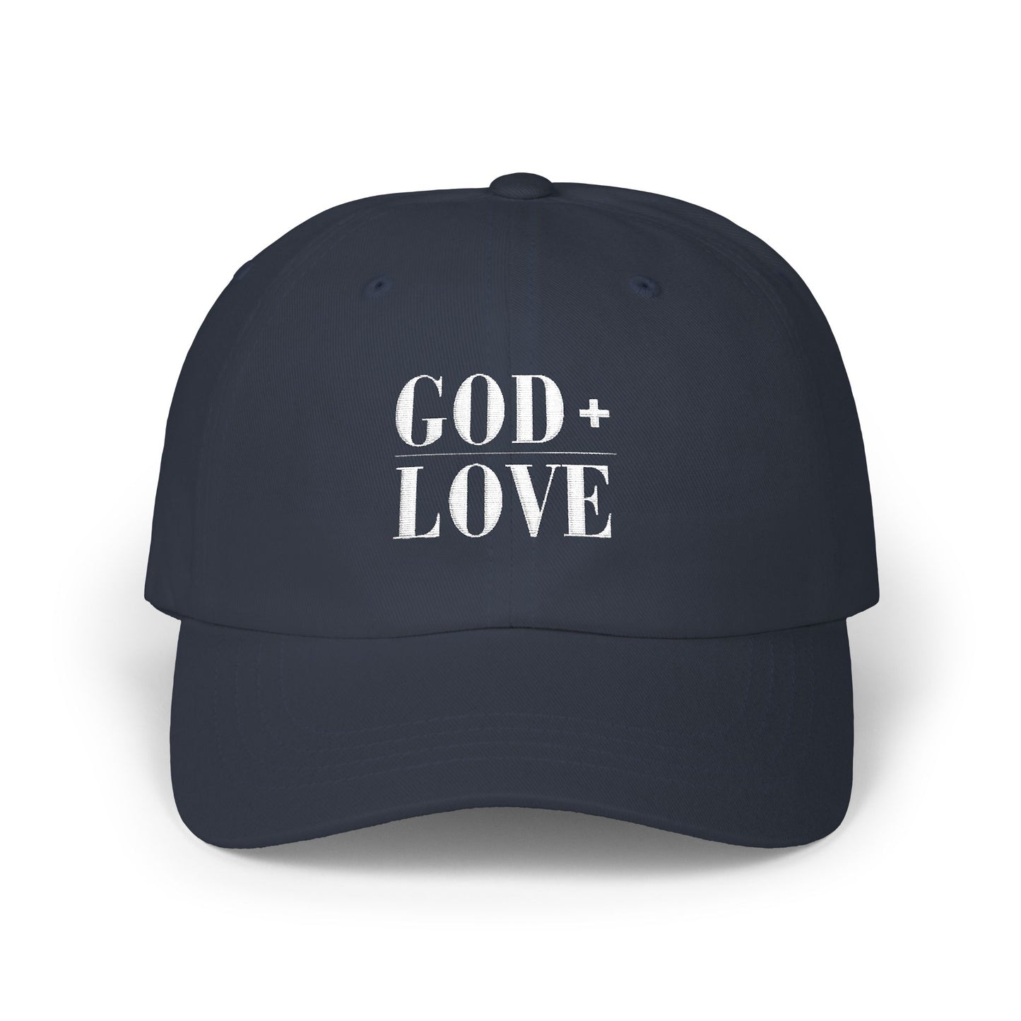 God + Love Statement Hat | Faith-Based Adjustable Dad Cap