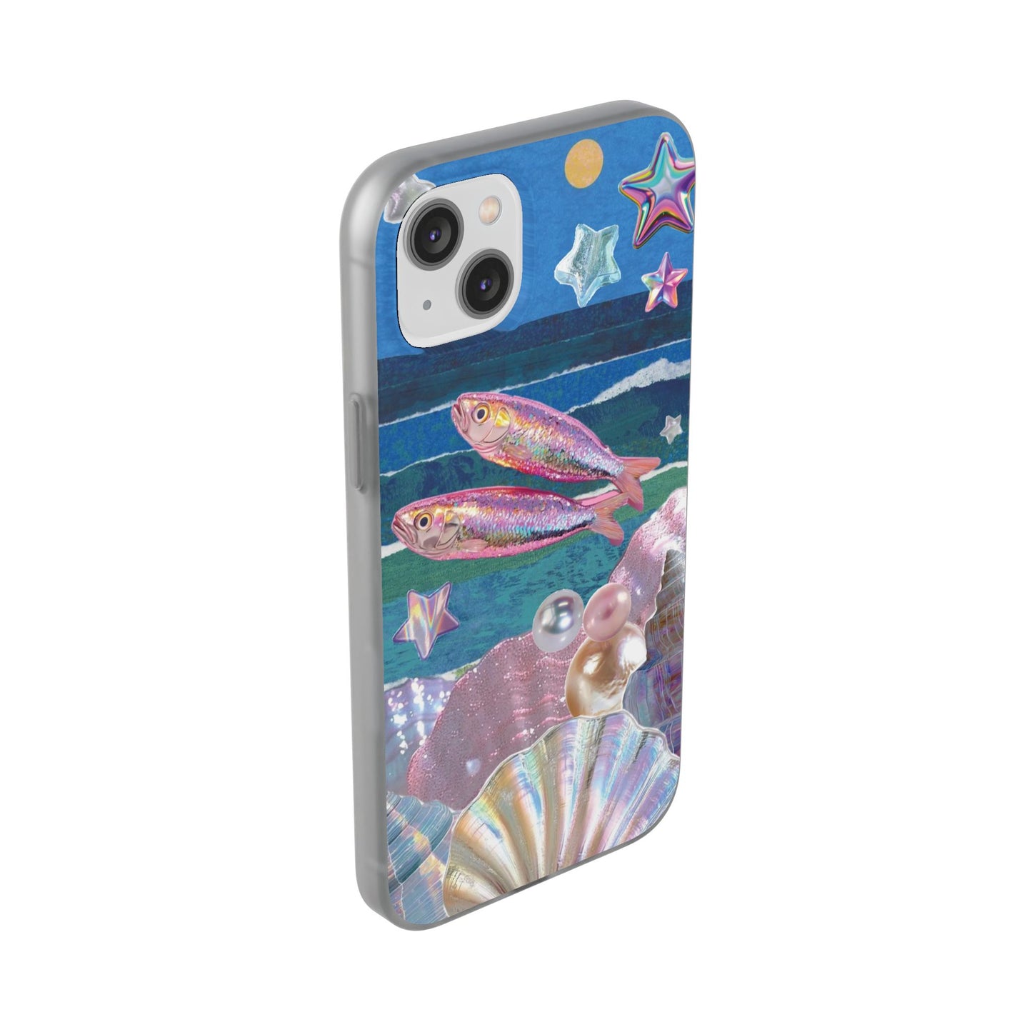 Iridescent Seashell Phone Case | Mermaidcore Ocean Aesthetic Case