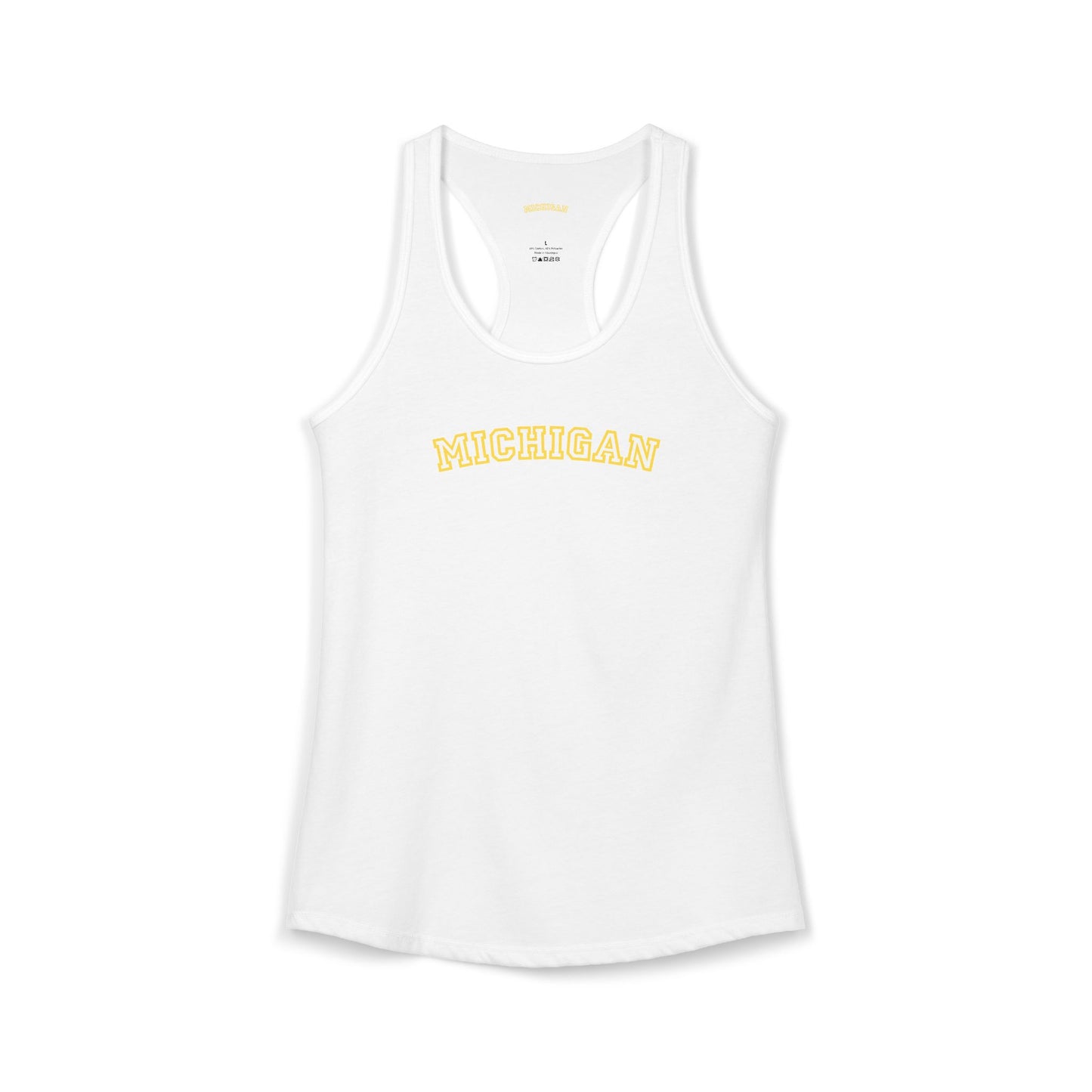 Michigan Varsity Graphic Tank | Retro Michigan Shirt | Midwest Aesthetic Tee | Trendy State Pride Shirt | College Style Tee