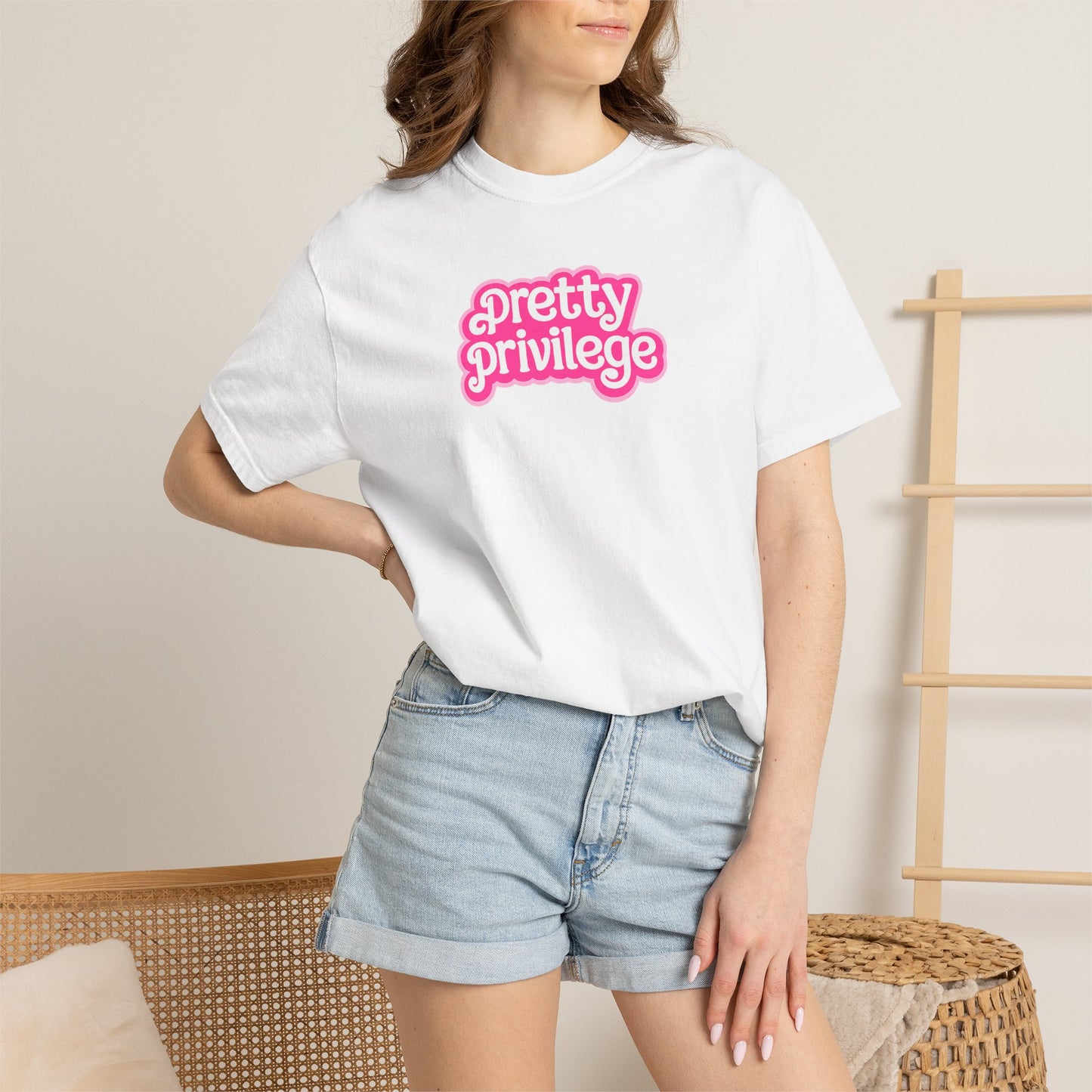 Pretty Privilege Shirt | Pink Girly Graphic Tee | Coquette Y2K Aesthetic T-Shirt