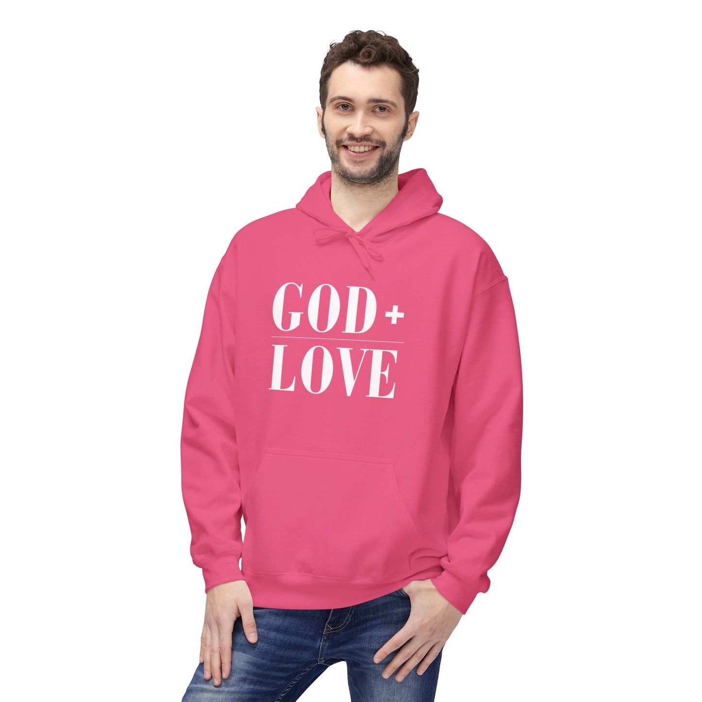 God + Love Statement Fleece Hoodie