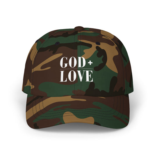 God + Love Statement Hat | Faith-Based Adjustable Dad Cap
