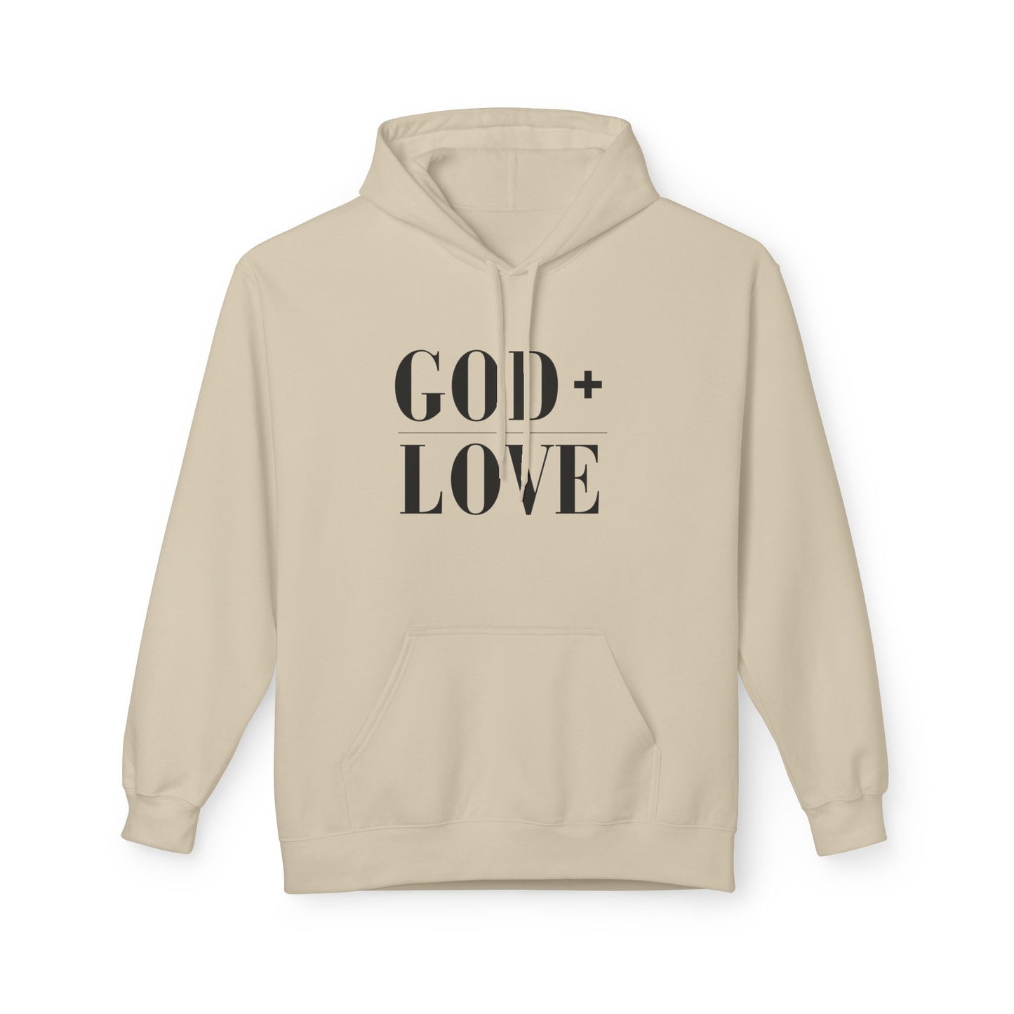 God + Love Statement Fleece Hoodie