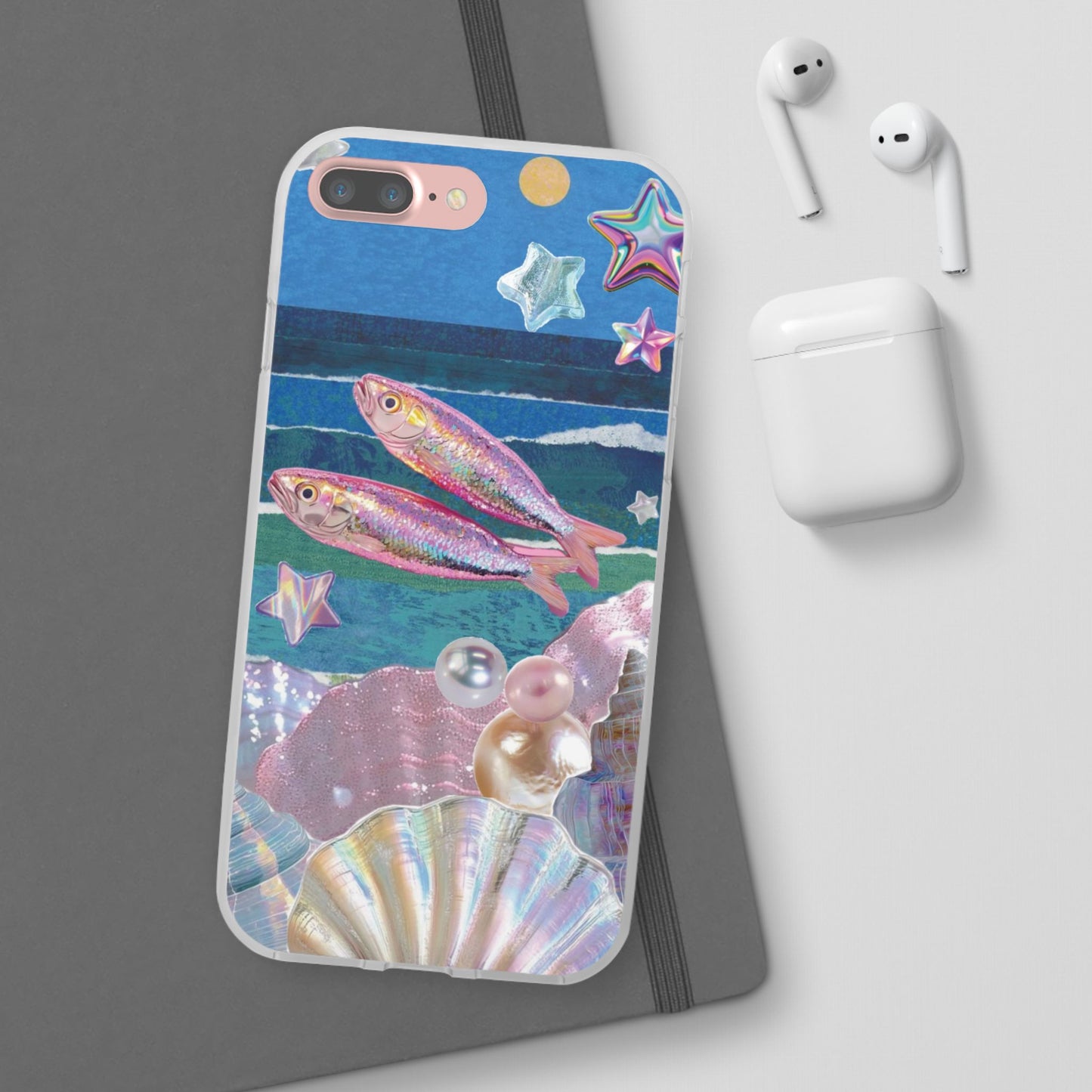 Iridescent Seashell Phone Case | Mermaidcore Ocean Aesthetic Case