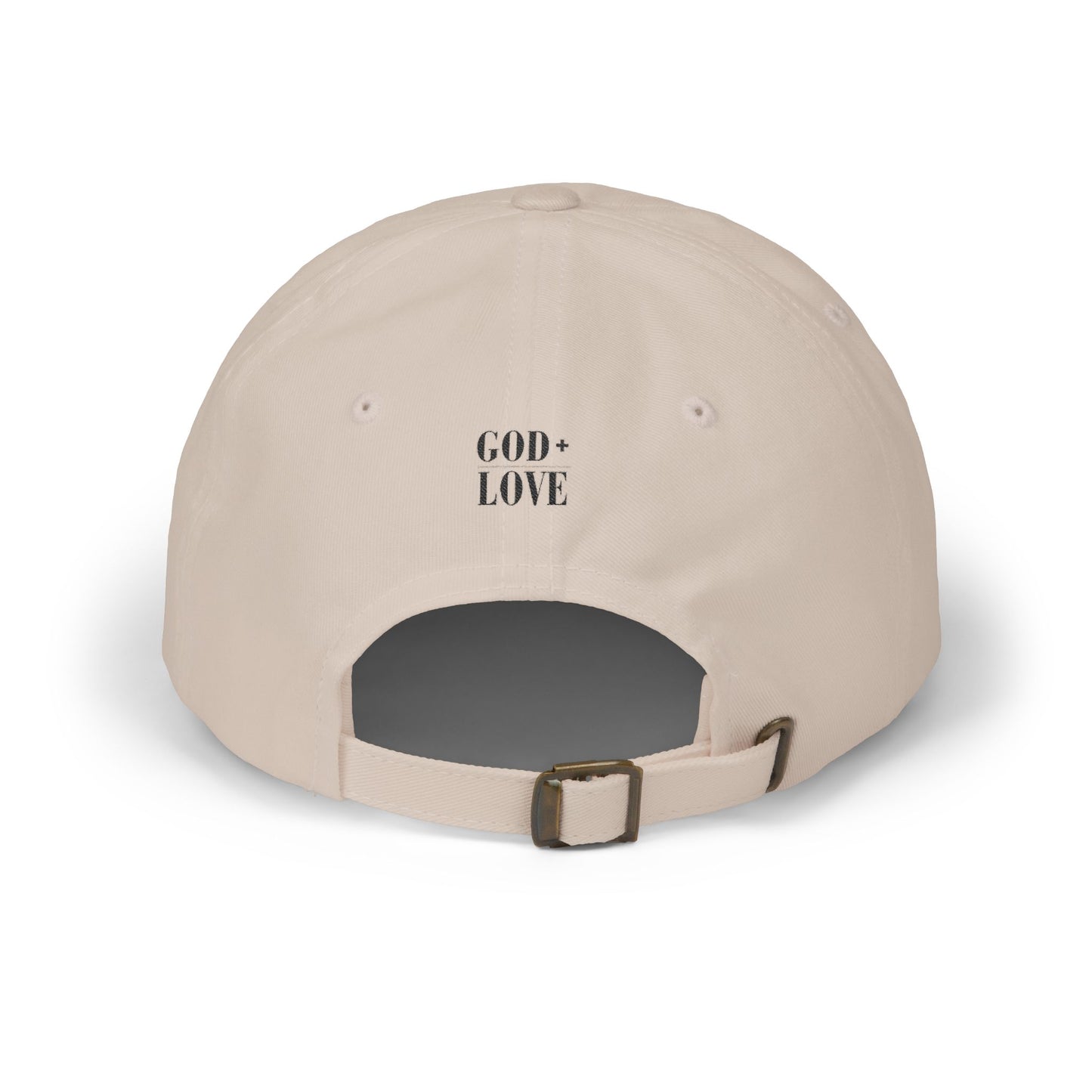 God + Love Statement Hat | Faith-Based Adjustable Dad Cap