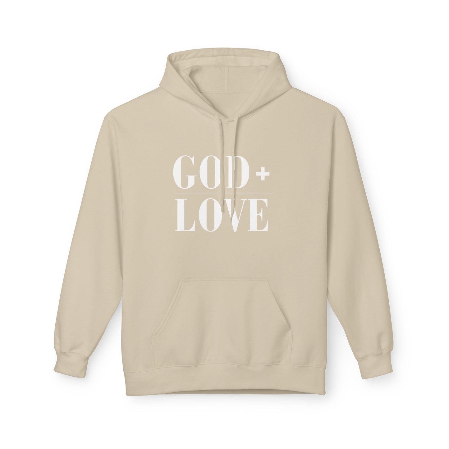 God + Love Statement Fleece Hoodie