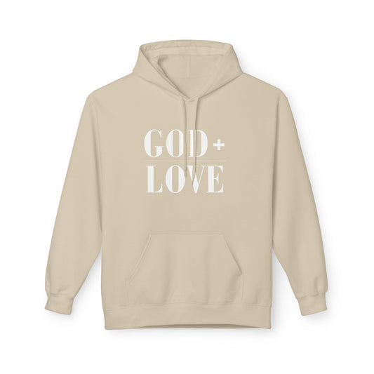 God + Love Statement Fleece Hoodie