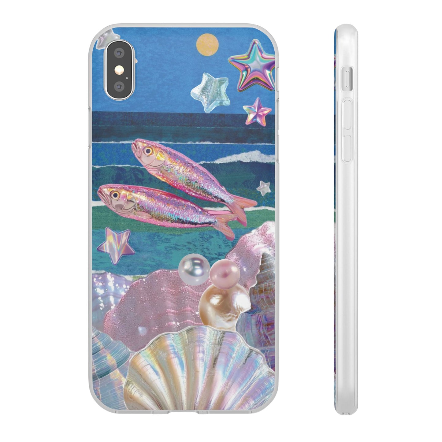 Iridescent Seashell Phone Case | Mermaidcore Ocean Aesthetic Case