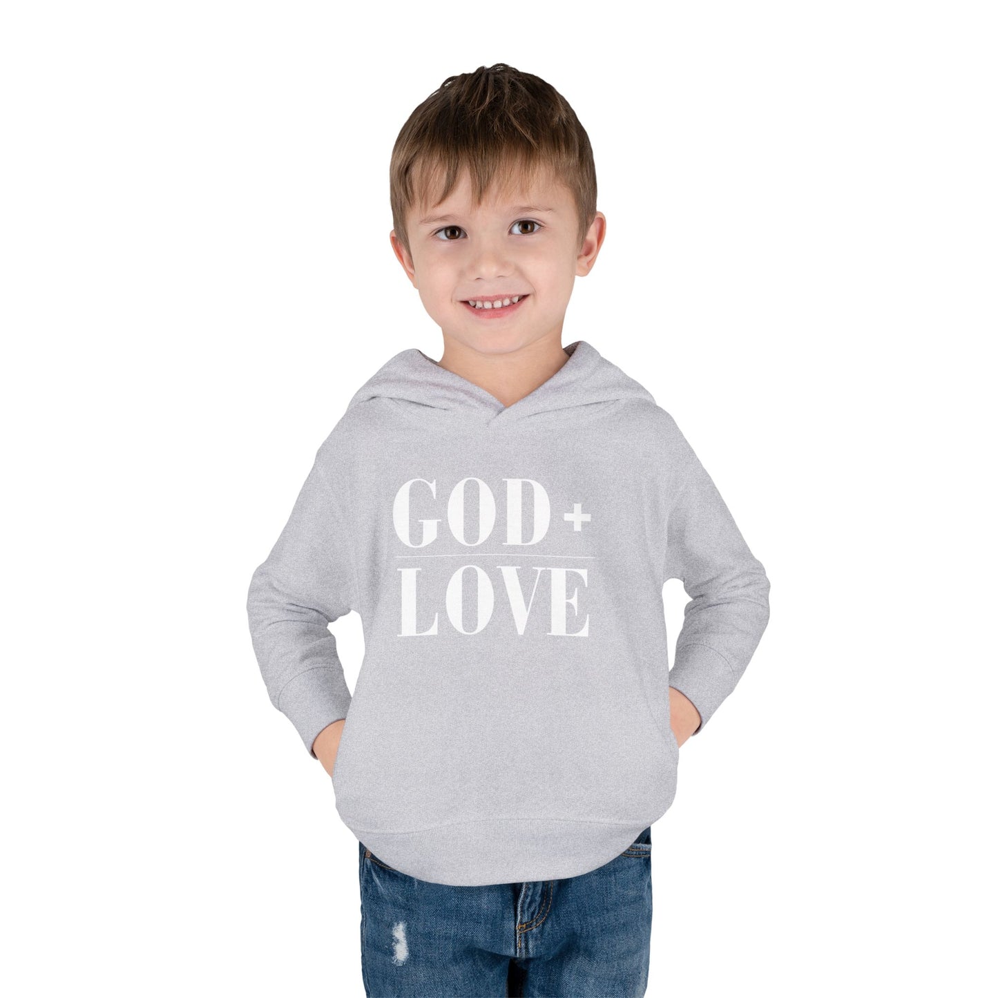 God + Love Statement Hoodie – Toddler