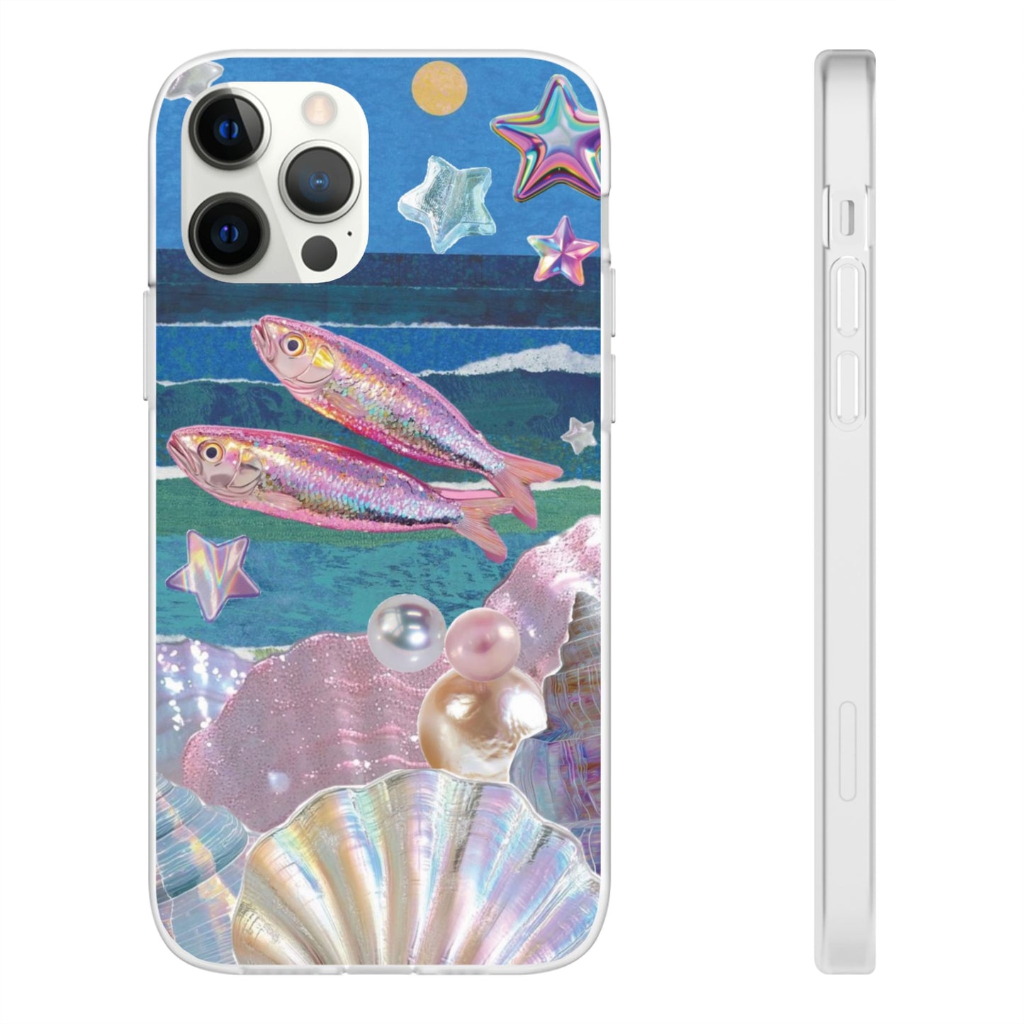Iridescent Seashell Phone Case | Mermaidcore Ocean Aesthetic Case