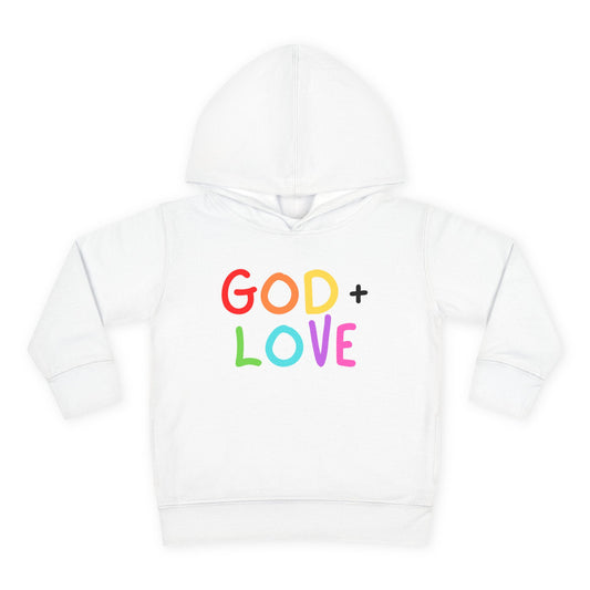 God + Love Color Statement Hoodie – Toddler