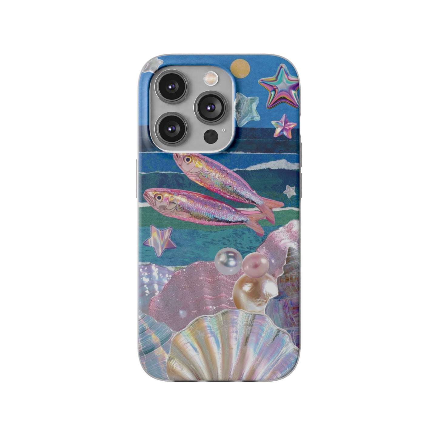 Iridescent Seashell Phone Case | Mermaidcore Ocean Aesthetic Case