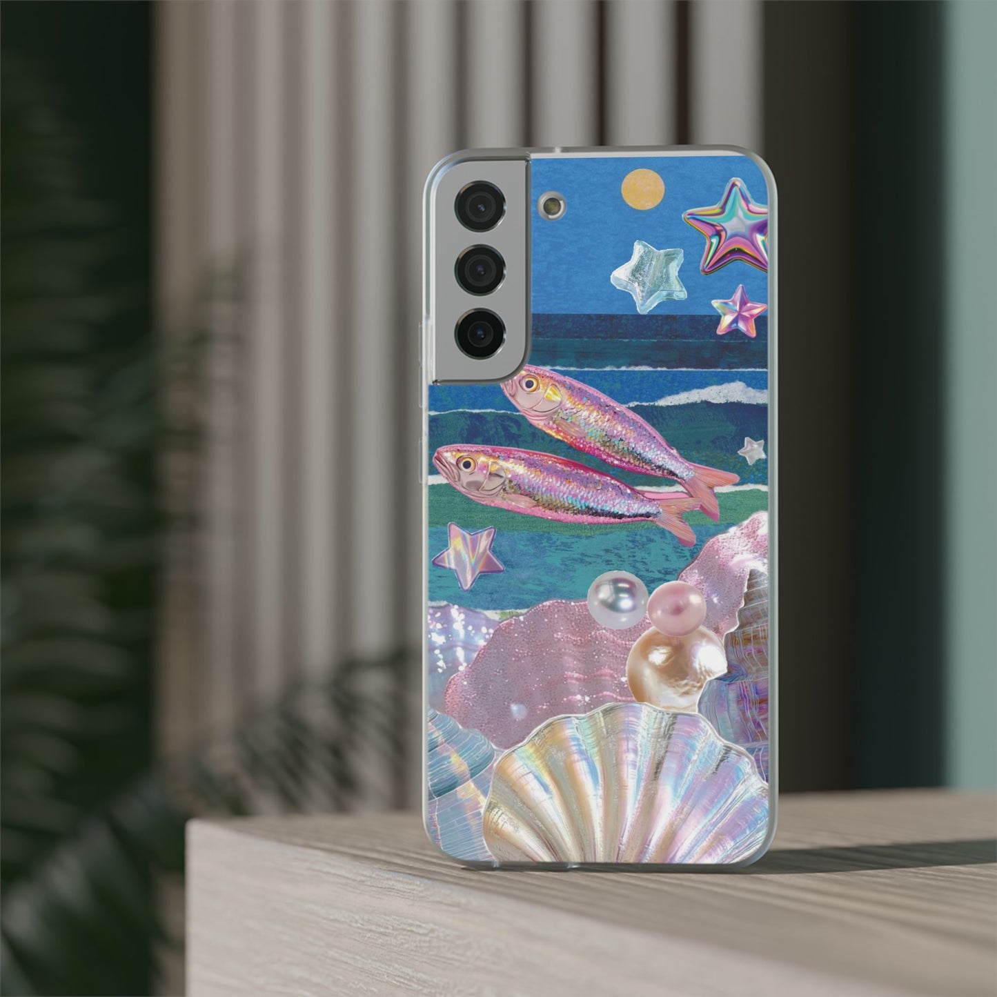 Iridescent Seashell Phone Case | Mermaidcore Ocean Aesthetic Case