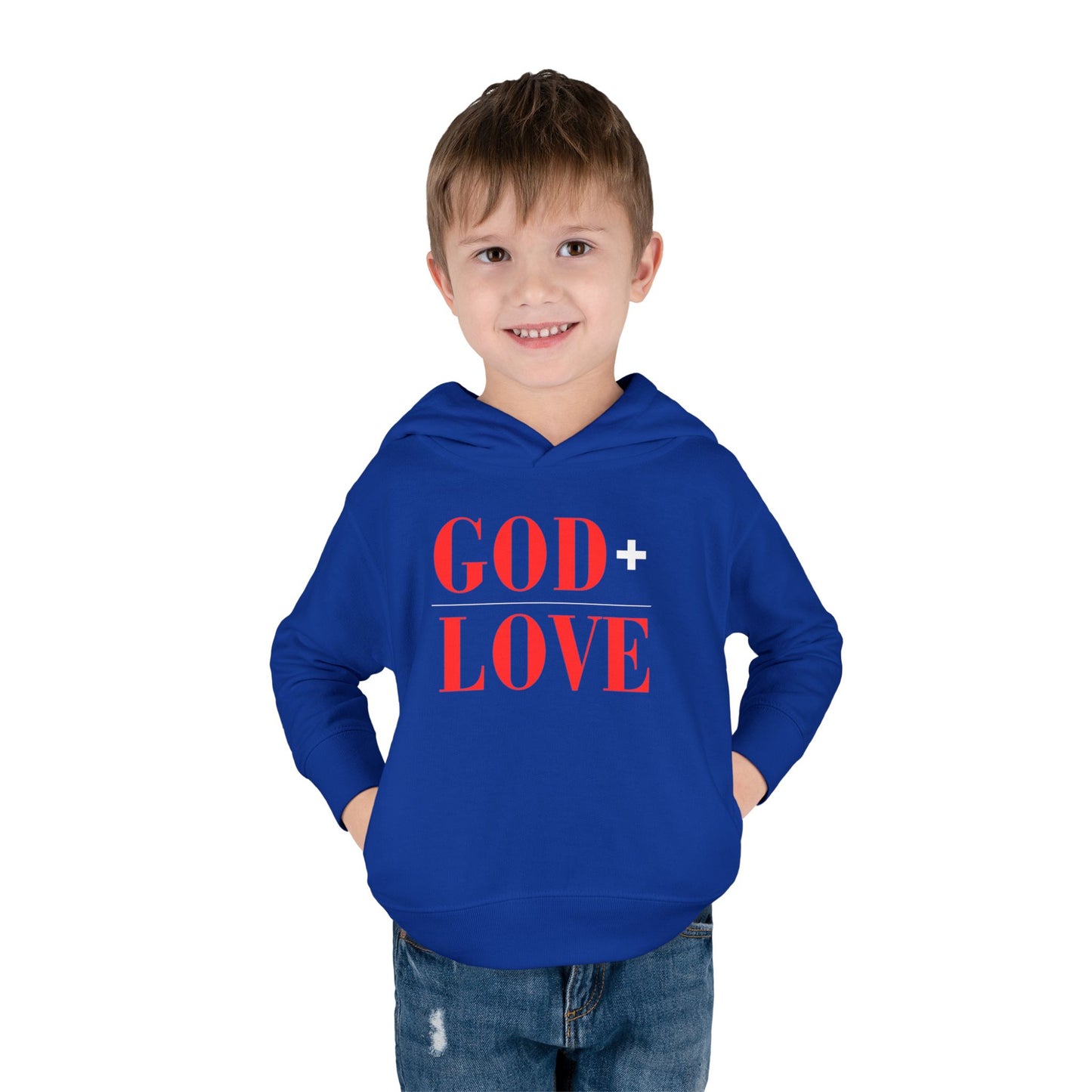 USA God Bless Love Statement Hoodie – Toddler