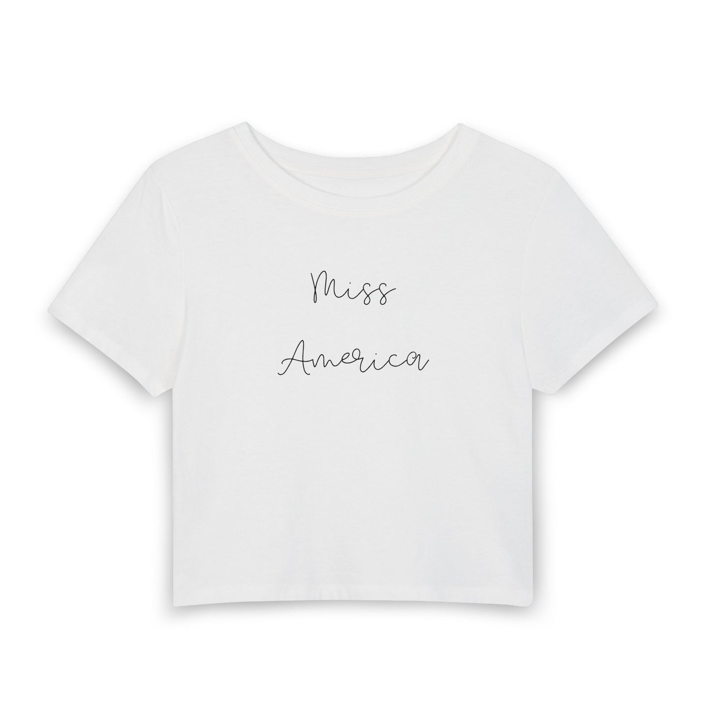 Miss America Baby Tee | Patriotic Graphic Crop Tee