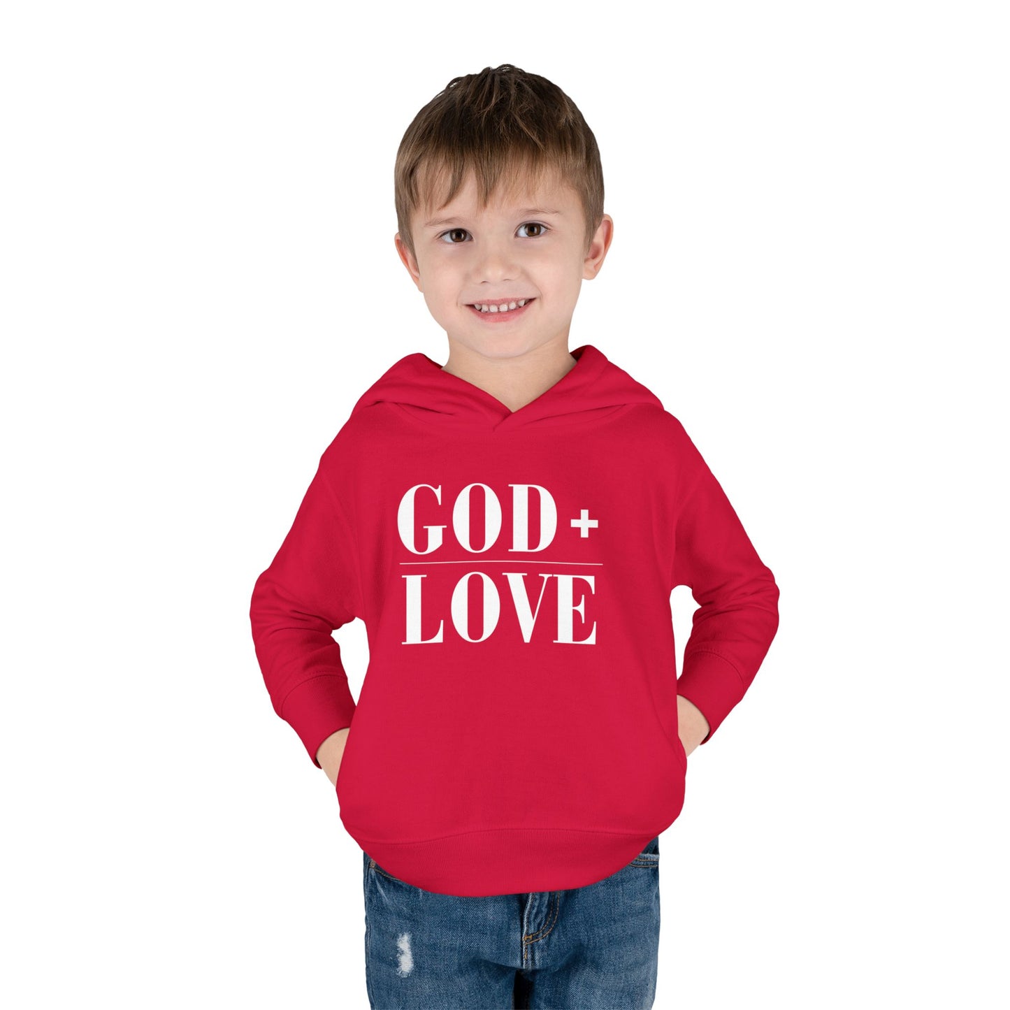 God + Love Statement Hoodie – Toddler