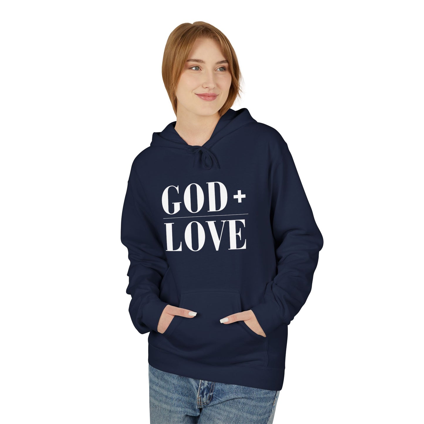 God + Love Statement Fleece Hoodie