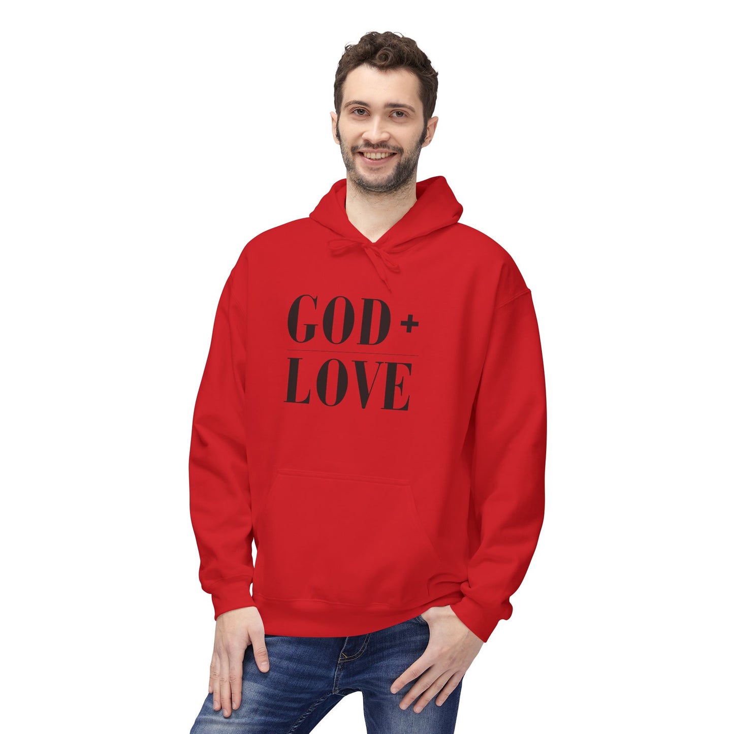 God + Love Statement Fleece Hoodie