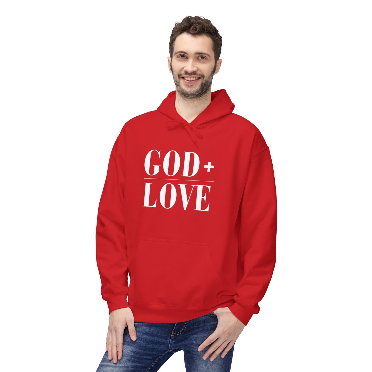 God + Love Statement Fleece Hoodie