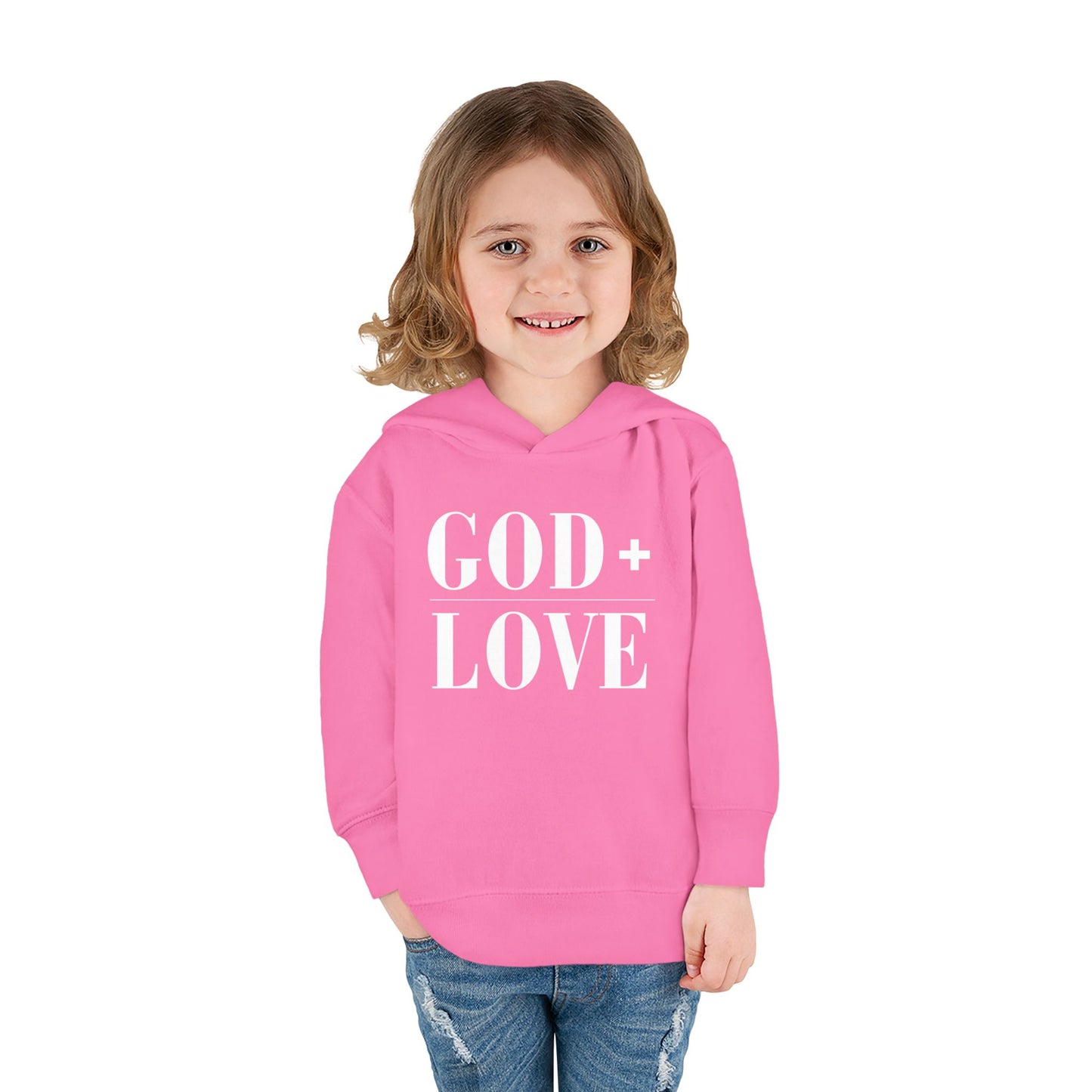 God + Love Statement Hoodie – Toddler