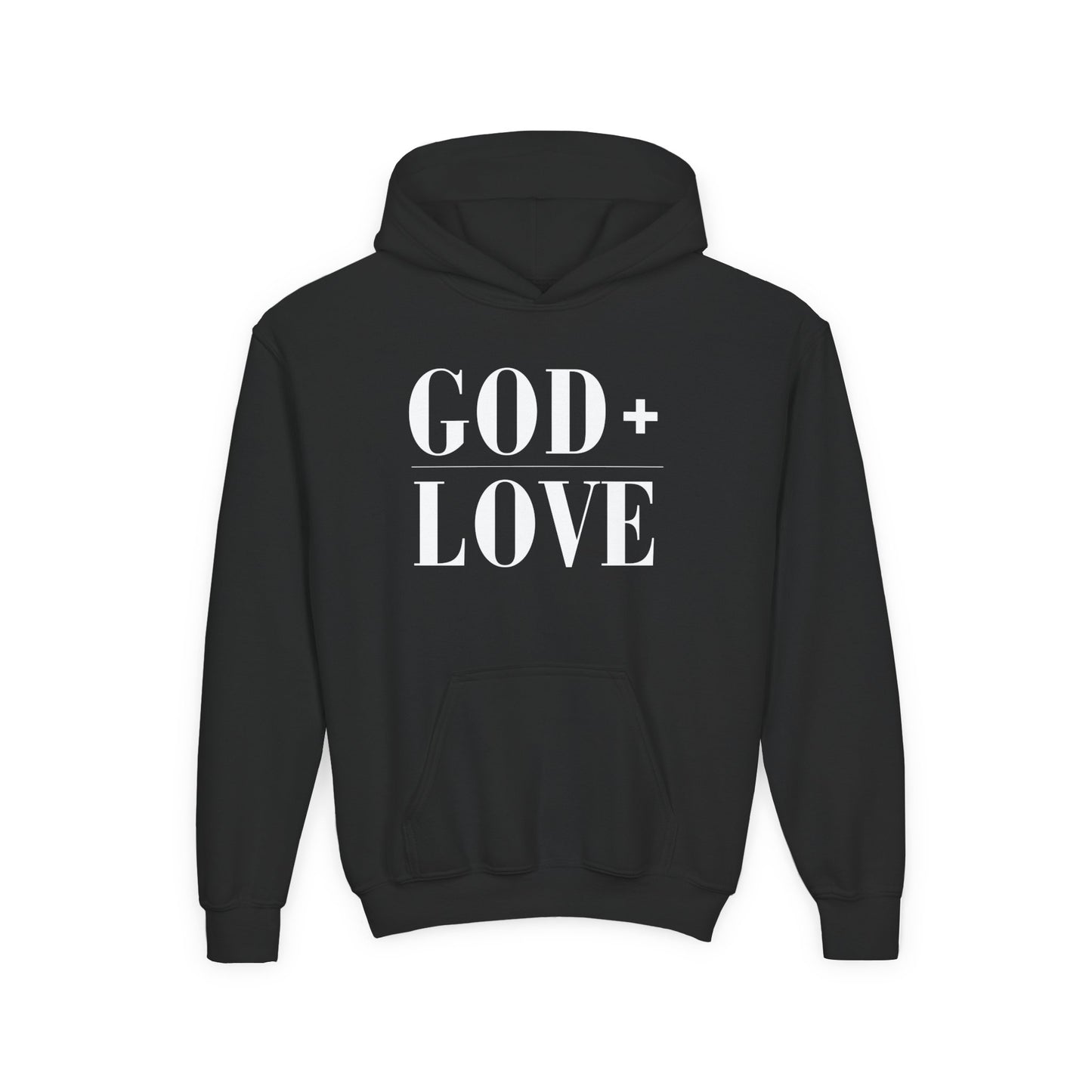 God + Love Statement Hoodie – Youth