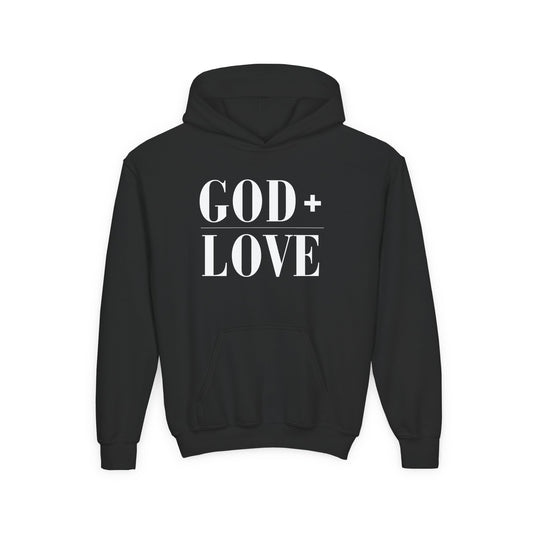 God + Love Statement Hoodie – Youth