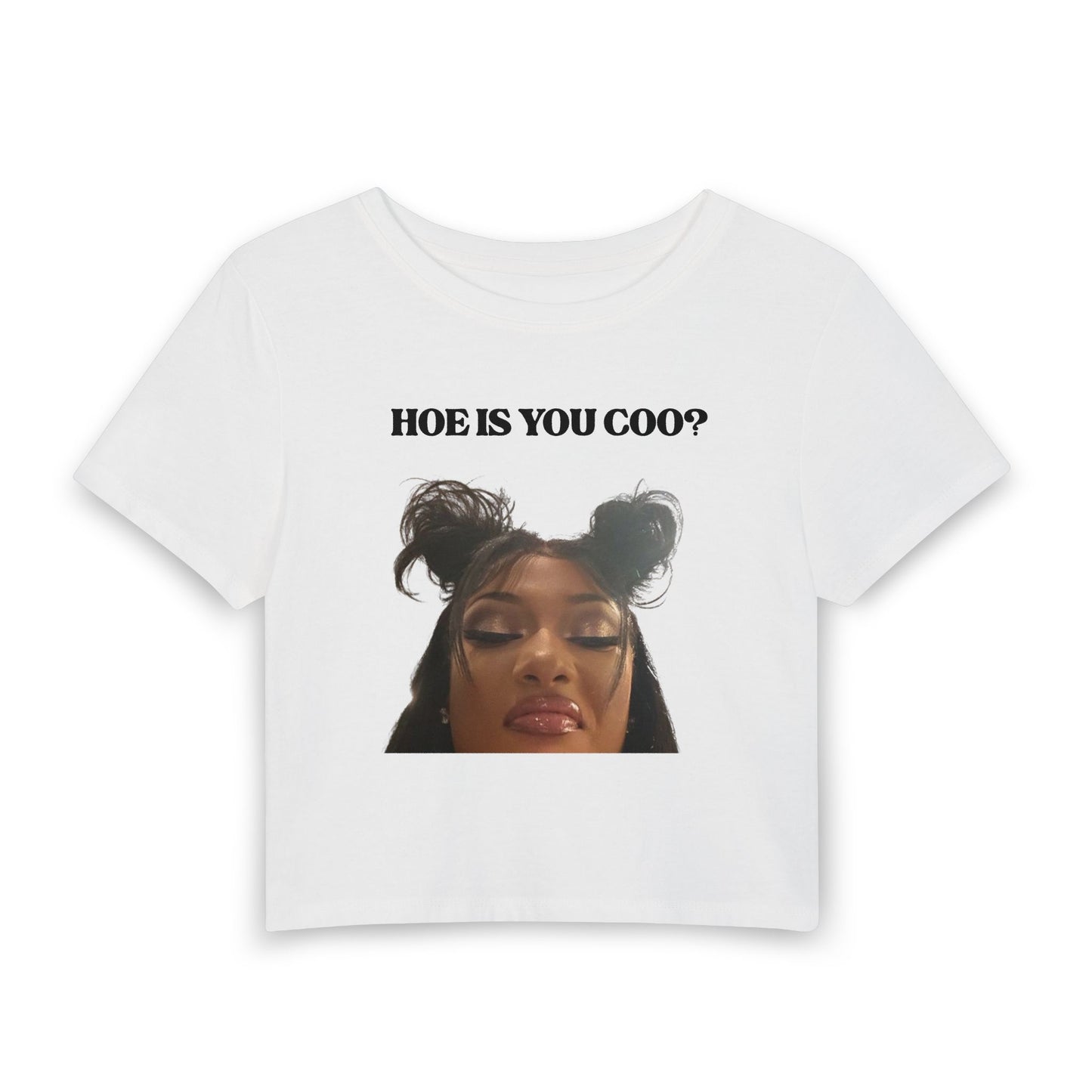 Hoe Is You Cool? Graphic Baby Tee | Viral Attitude Crop Tee
