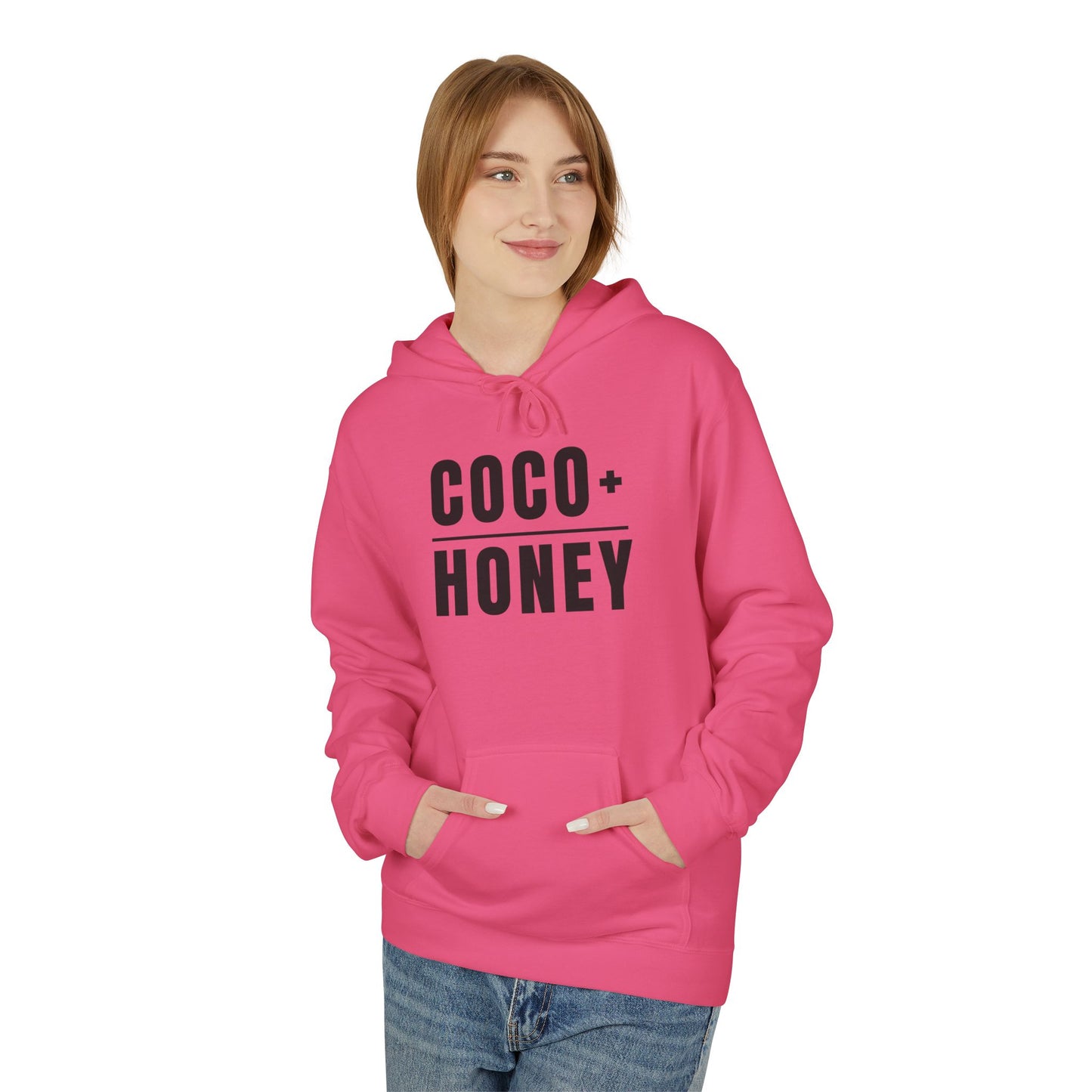 COCO + HONEY Signature Hoodie | Everyday It Girl Graphic Hoodie-Black