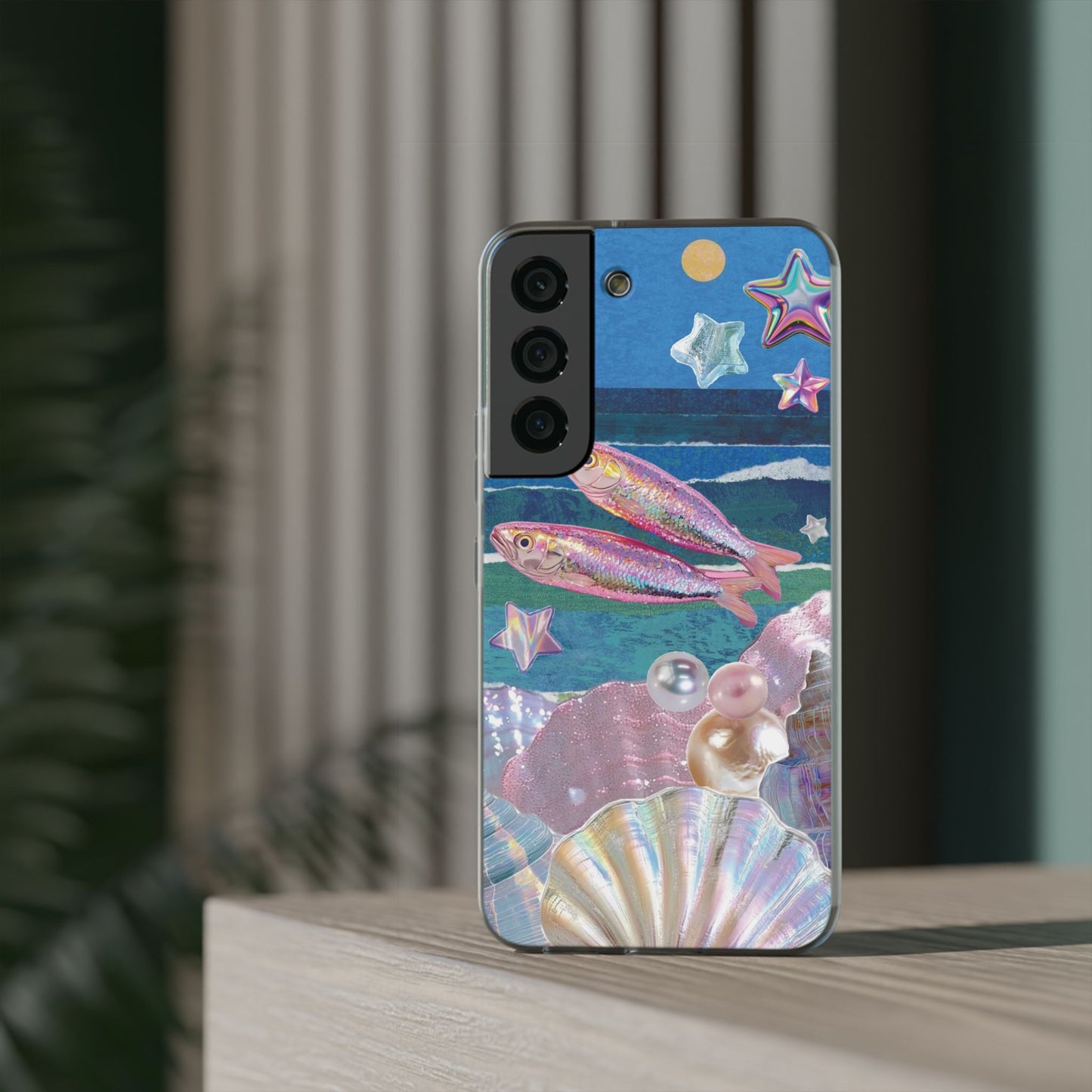 Iridescent Seashell Phone Case | Mermaidcore Ocean Aesthetic Case