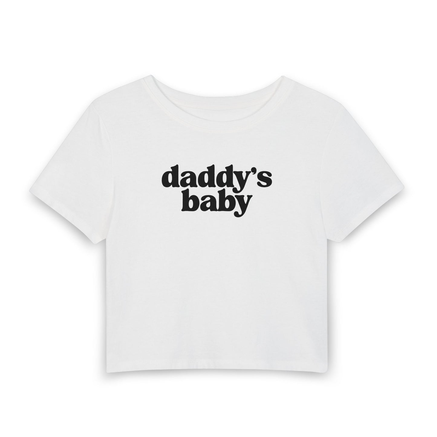Daddy’s Baby Baby Tee | Cute Pink Graphic Crop Tee