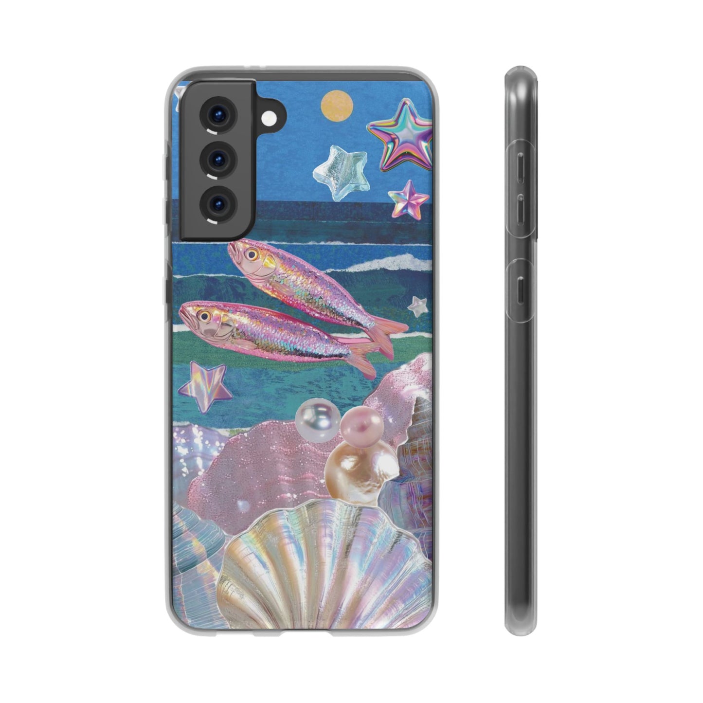 Iridescent Seashell Phone Case | Mermaidcore Ocean Aesthetic Case