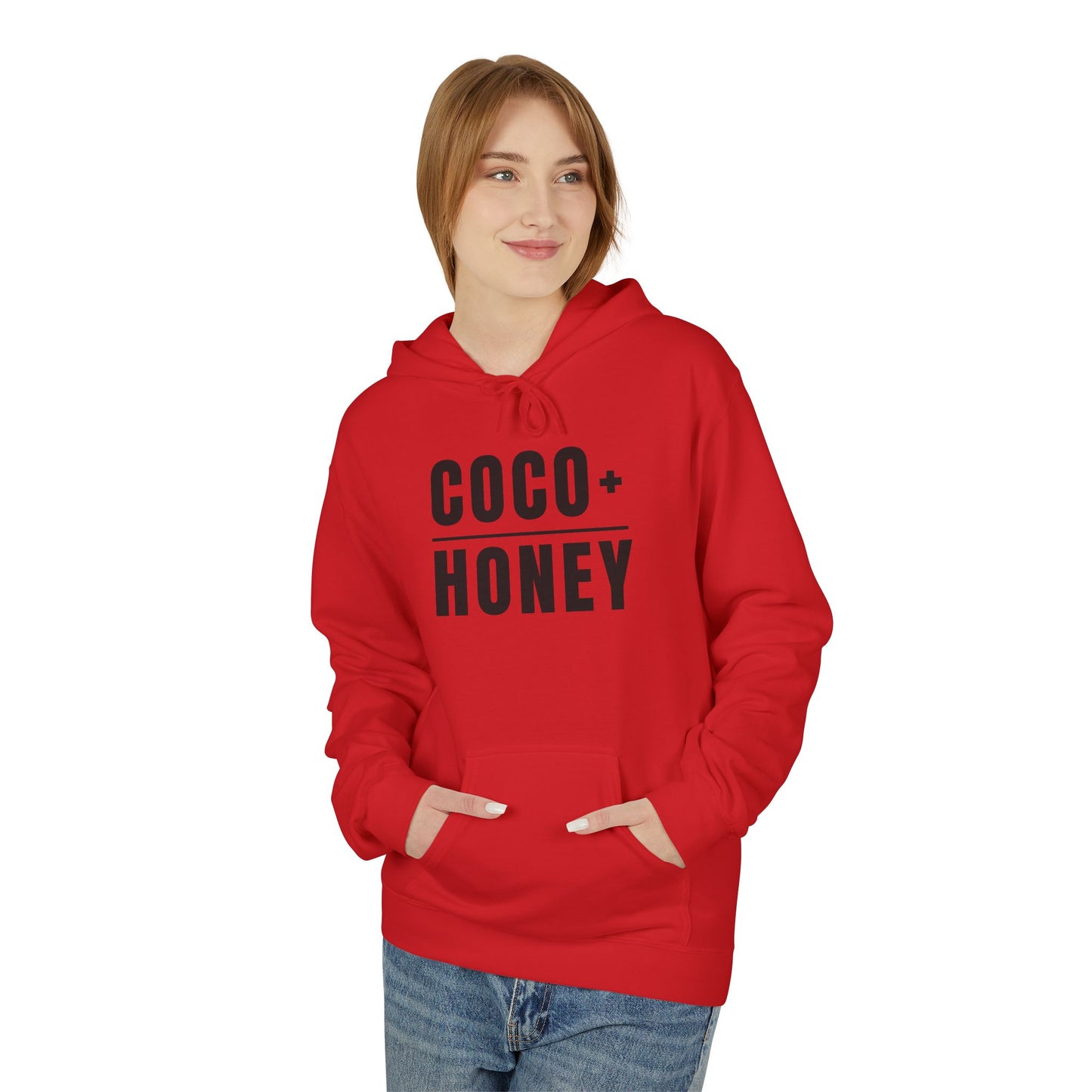 COCO + HONEY Signature Hoodie | Everyday It Girl Graphic Hoodie-Black