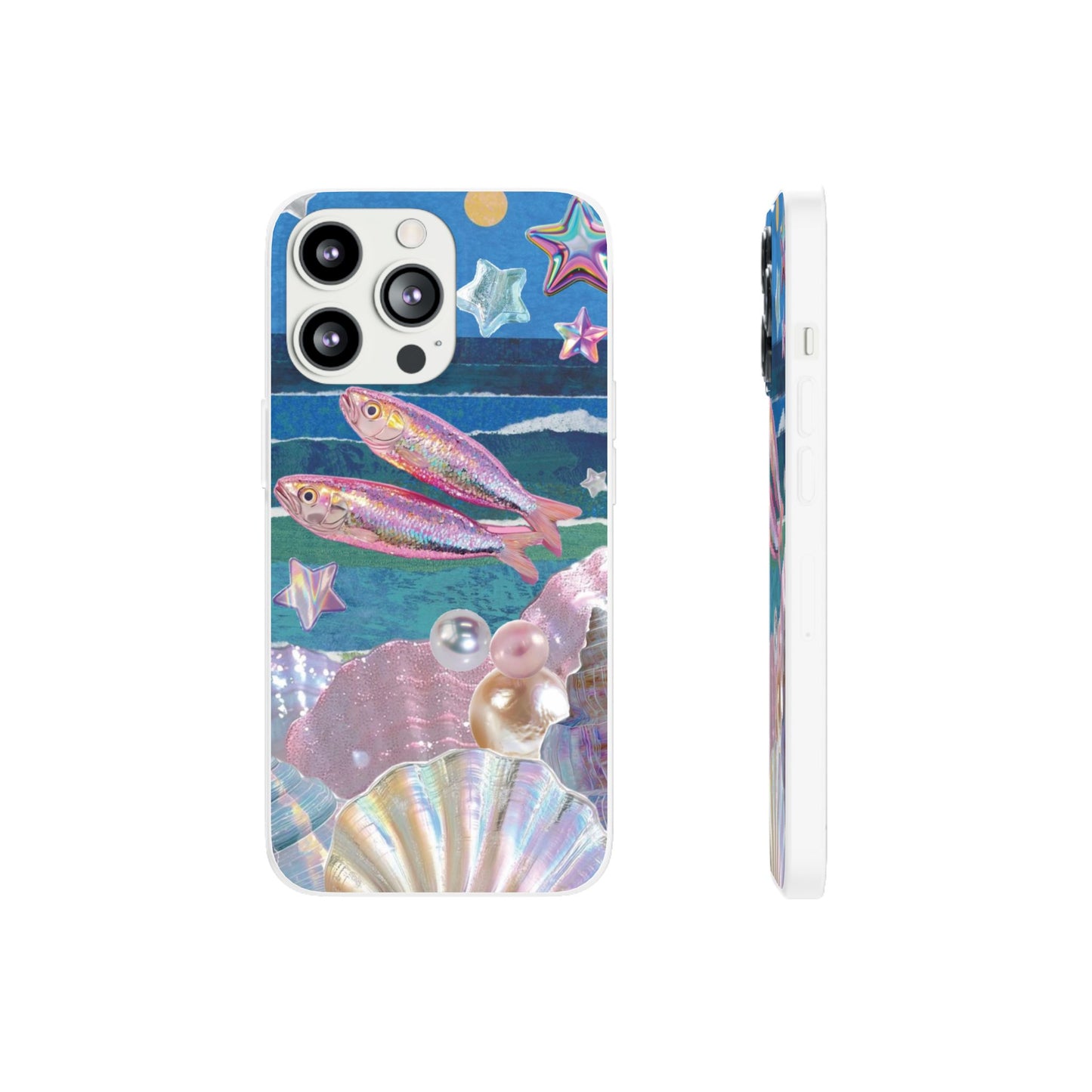 Iridescent Seashell Phone Case | Mermaidcore Ocean Aesthetic Case