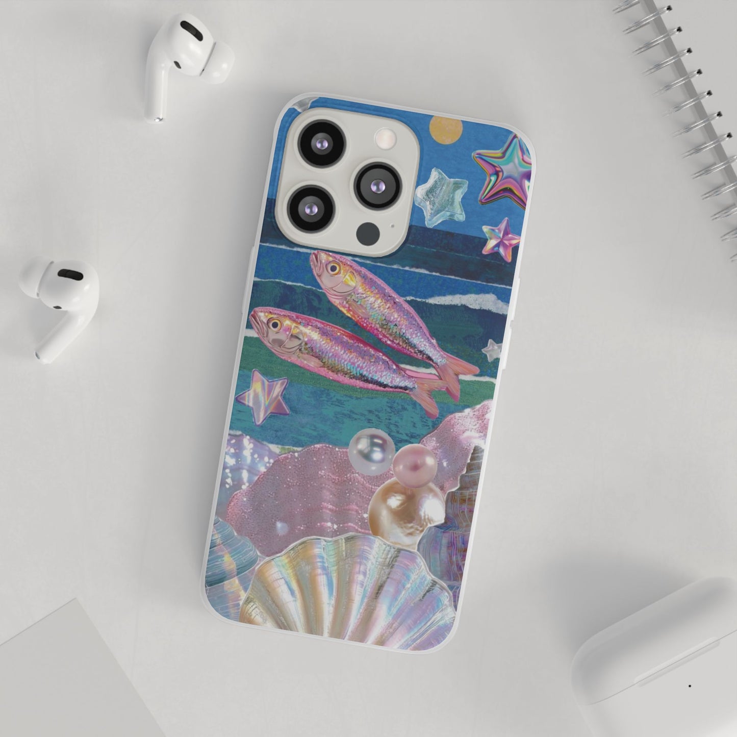 Iridescent Seashell Phone Case | Mermaidcore Ocean Aesthetic Case