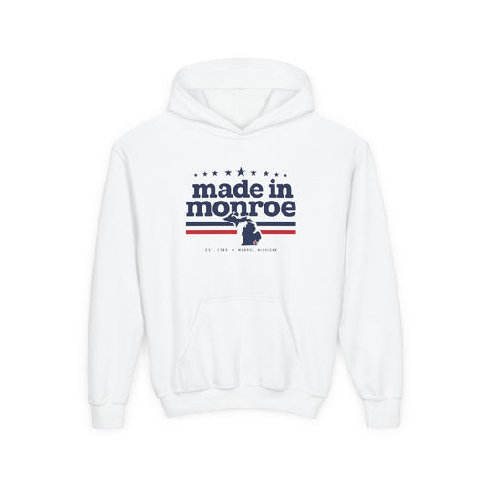 Made in Monroe Vintage Hometown Hoodie- YOUTH