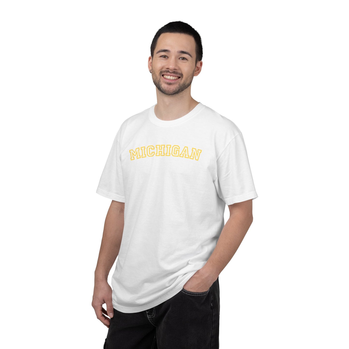 Michigan Varsity Graphic Tee | Retro Michigan Shirt | Midwest Aesthetic Tee | Trendy State Pride Shirt | College Style Tee