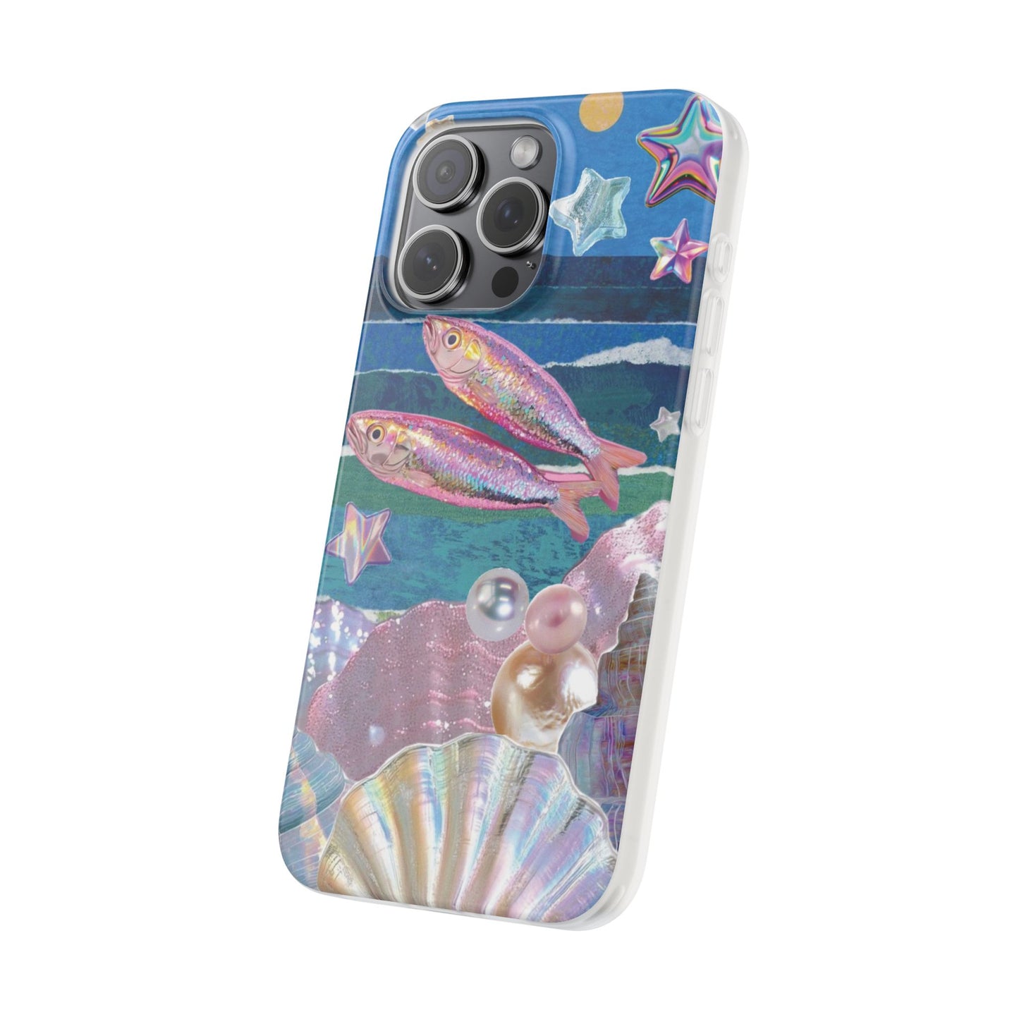 Iridescent Seashell Phone Case | Mermaidcore Ocean Aesthetic Case