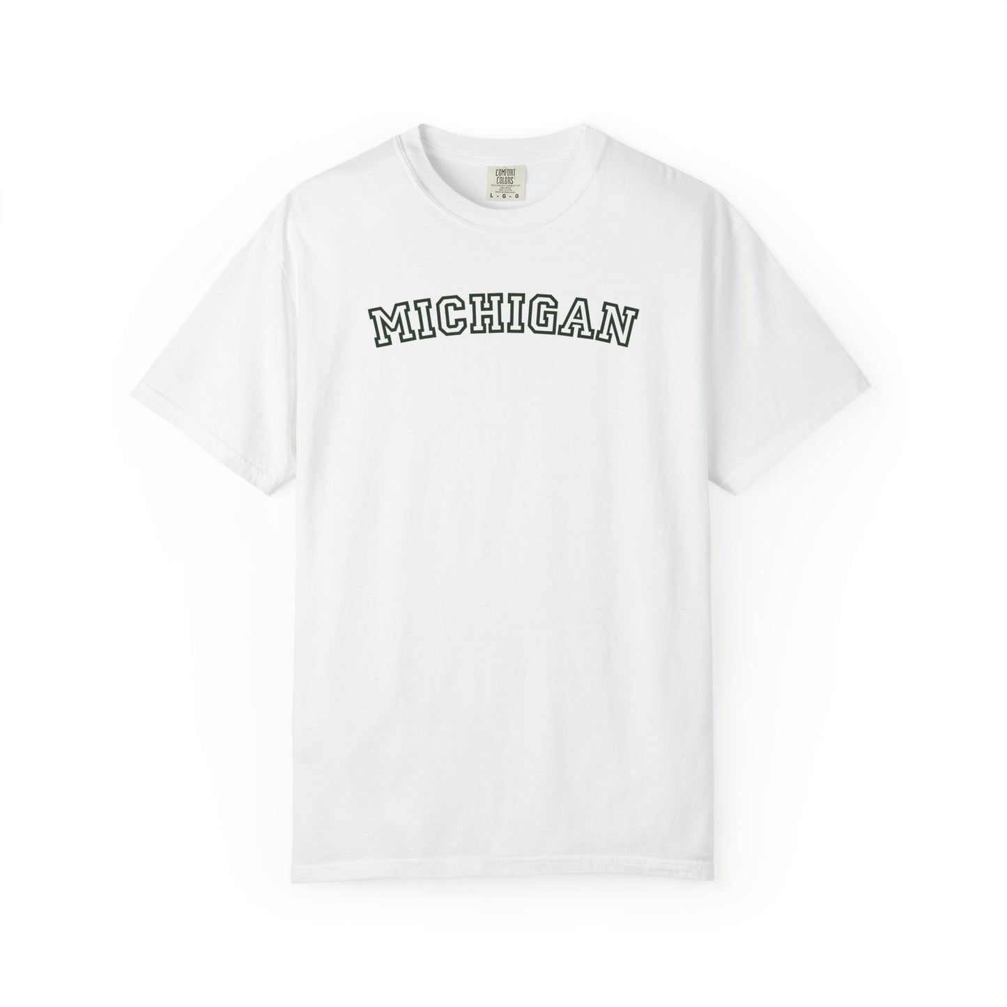 Michigan Varsity Graphic Tee | Retro Michigan Shirt | Midwest Aesthetic Tee | Trendy State Pride Shirt | College Style Tee