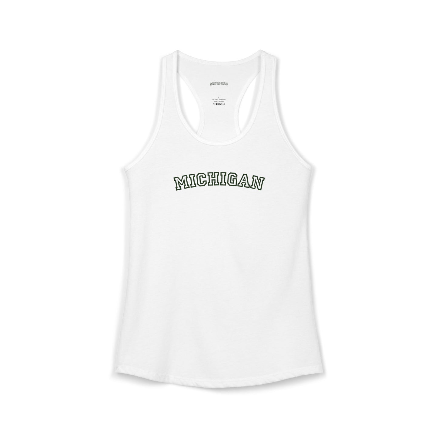 Michigan Varsity Graphic Tank | Retro Michigan Shirt | Midwest Aesthetic Tee | Trendy State Pride Shirt | College Style Tee