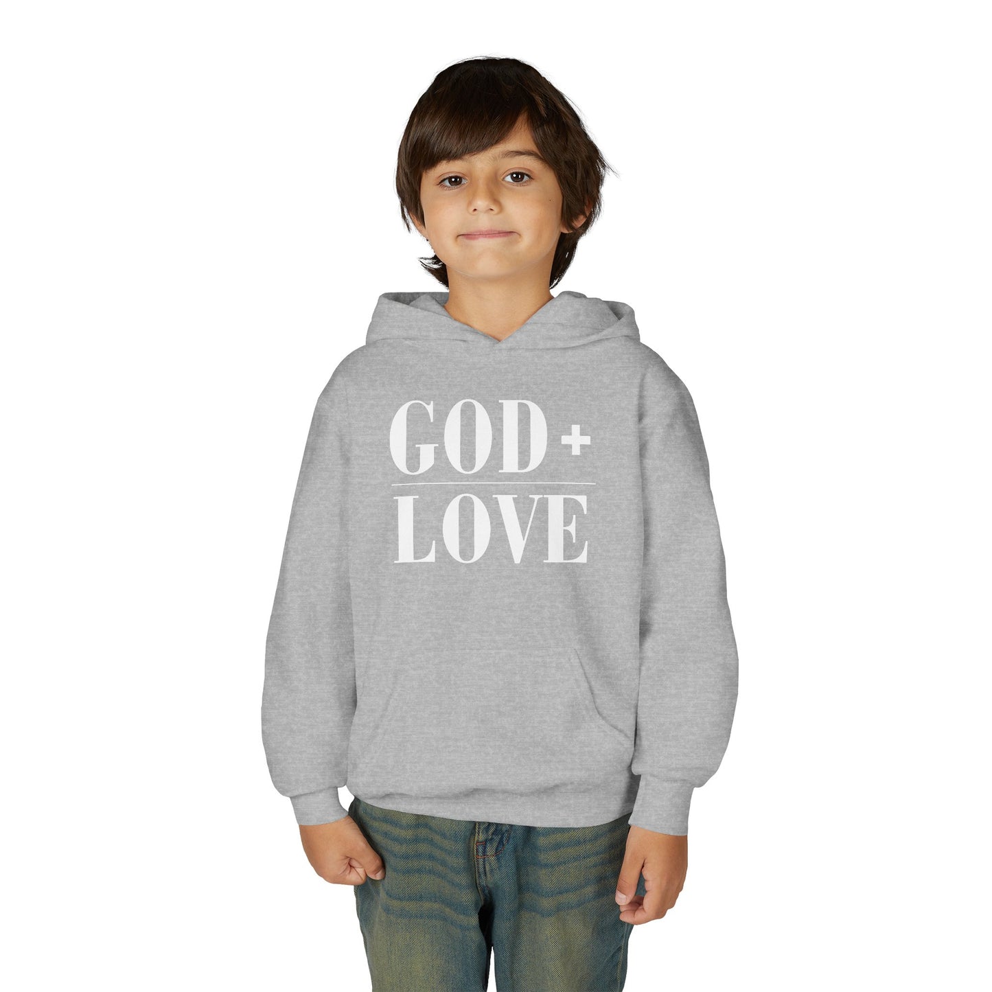 God + Love Statement Hoodie – Youth