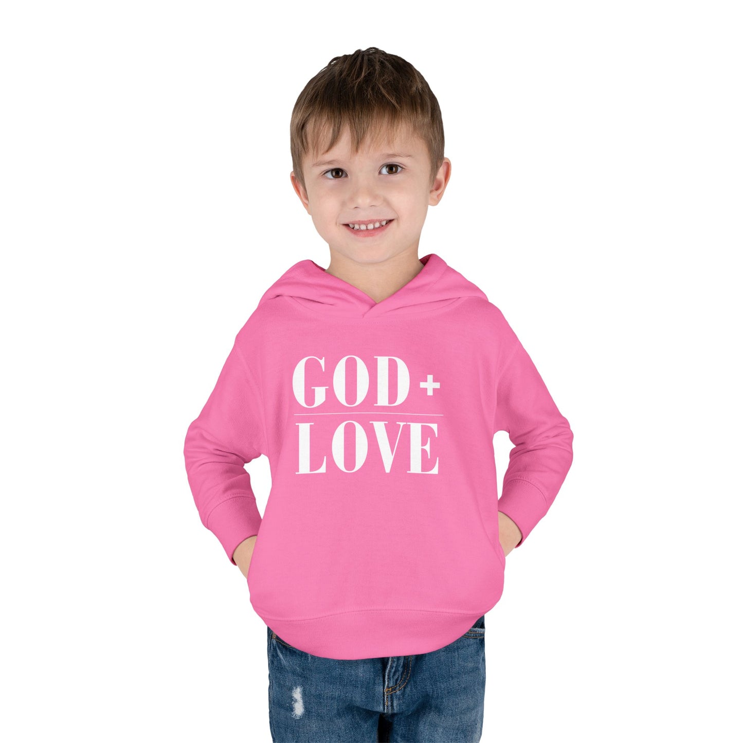 God + Love Statement Hoodie – Toddler