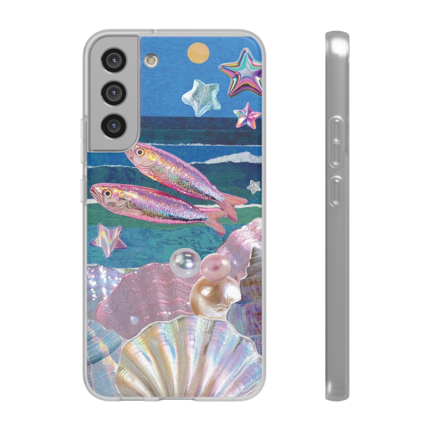 Iridescent Seashell Phone Case | Mermaidcore Ocean Aesthetic Case