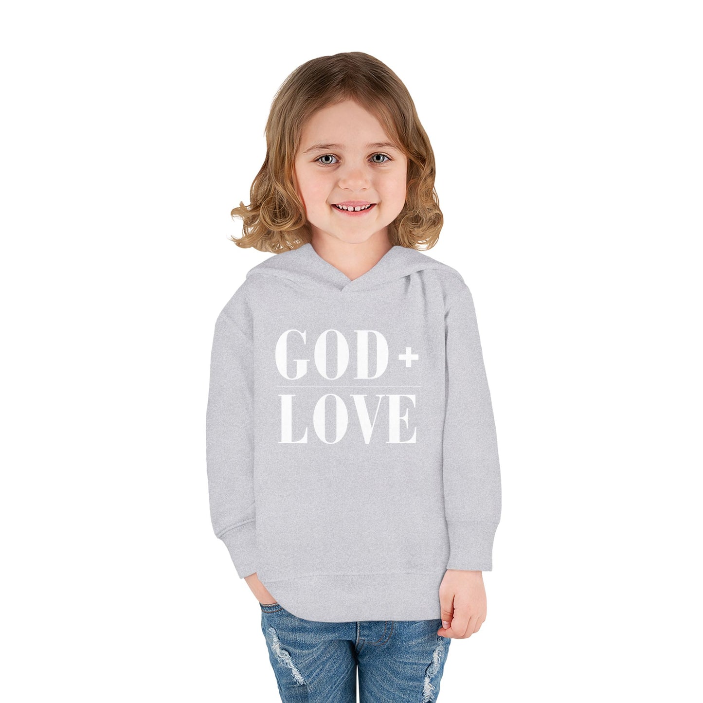 God + Love Statement Hoodie – Toddler
