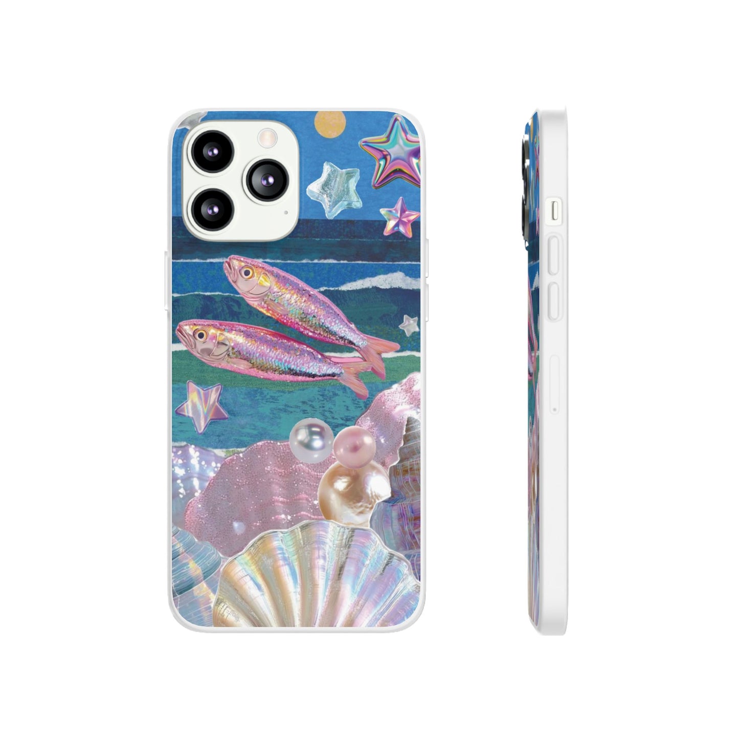 Iridescent Seashell Phone Case | Mermaidcore Ocean Aesthetic Case