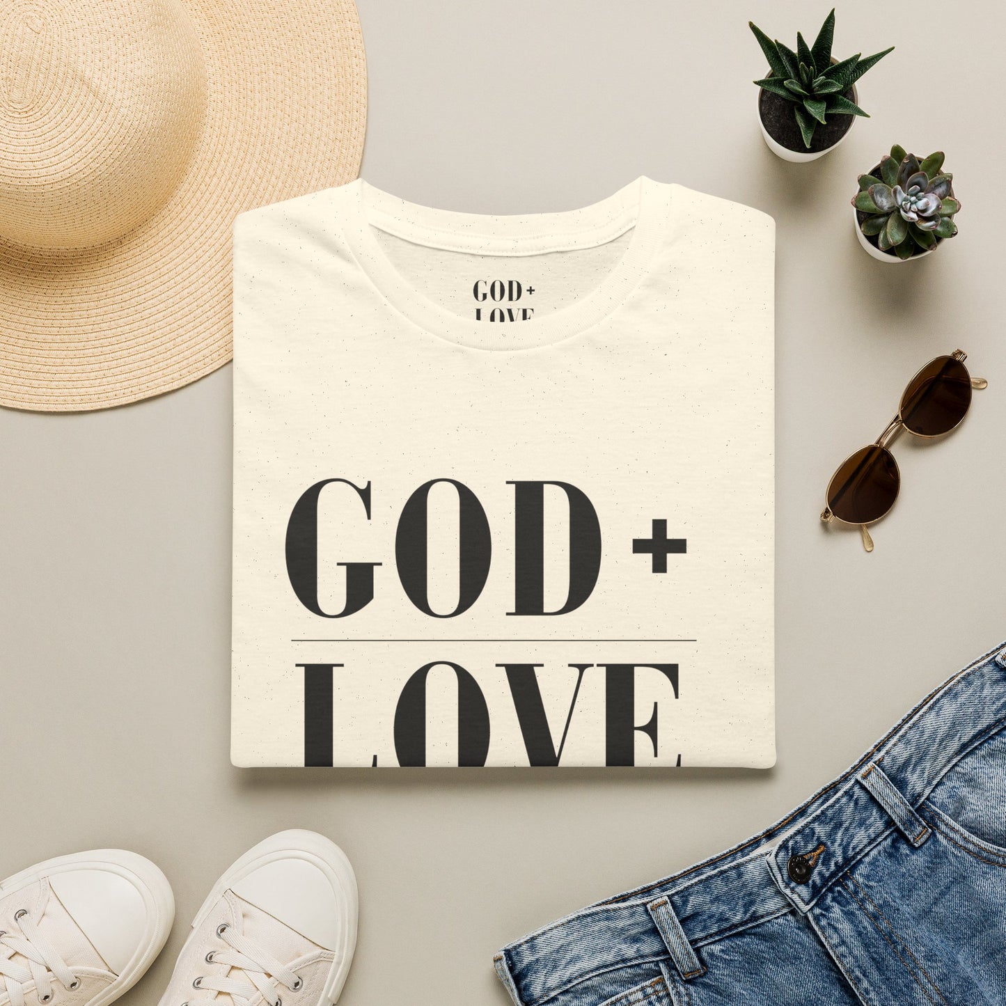 God + Love Statement T-Shirt - Adult