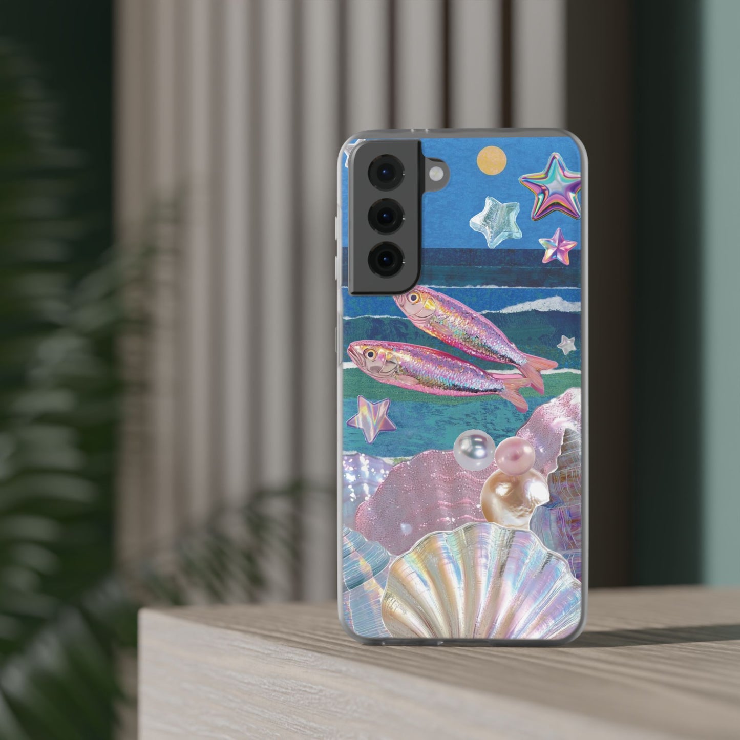 Iridescent Seashell Phone Case | Mermaidcore Ocean Aesthetic Case